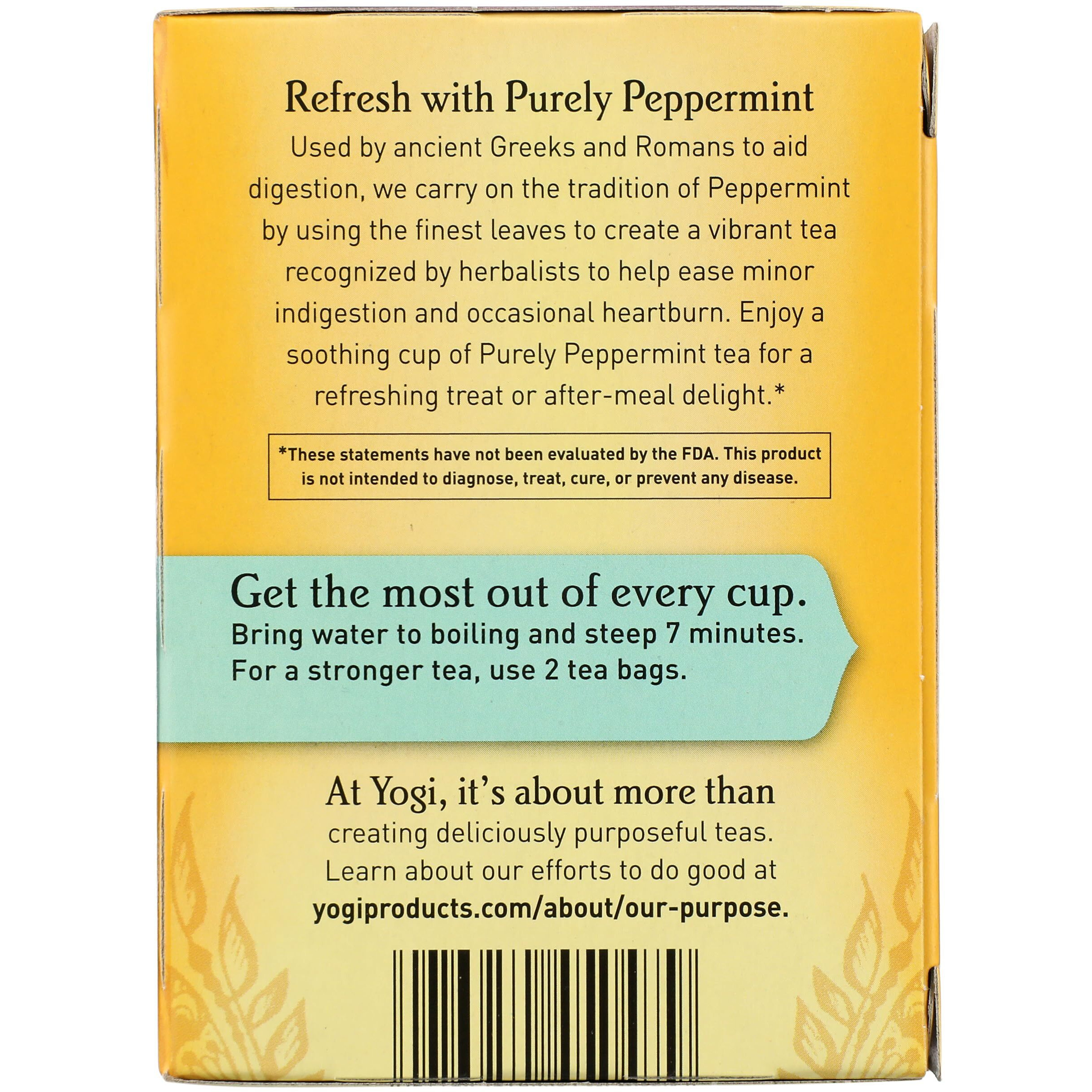 Yogi Tea, Purely Peppermint, 16 Count
