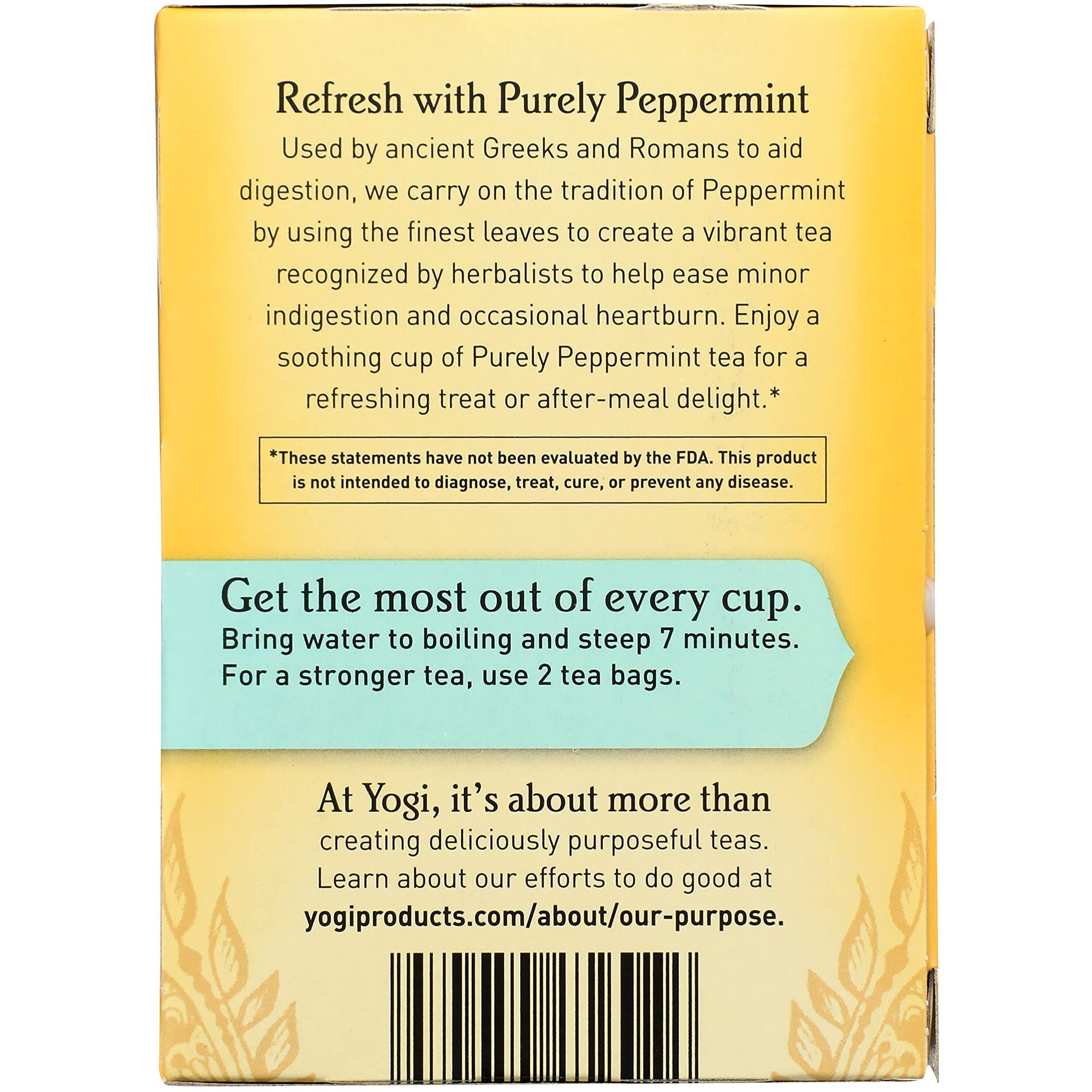Yogi Tea, Purely Peppermint, 16 Count
