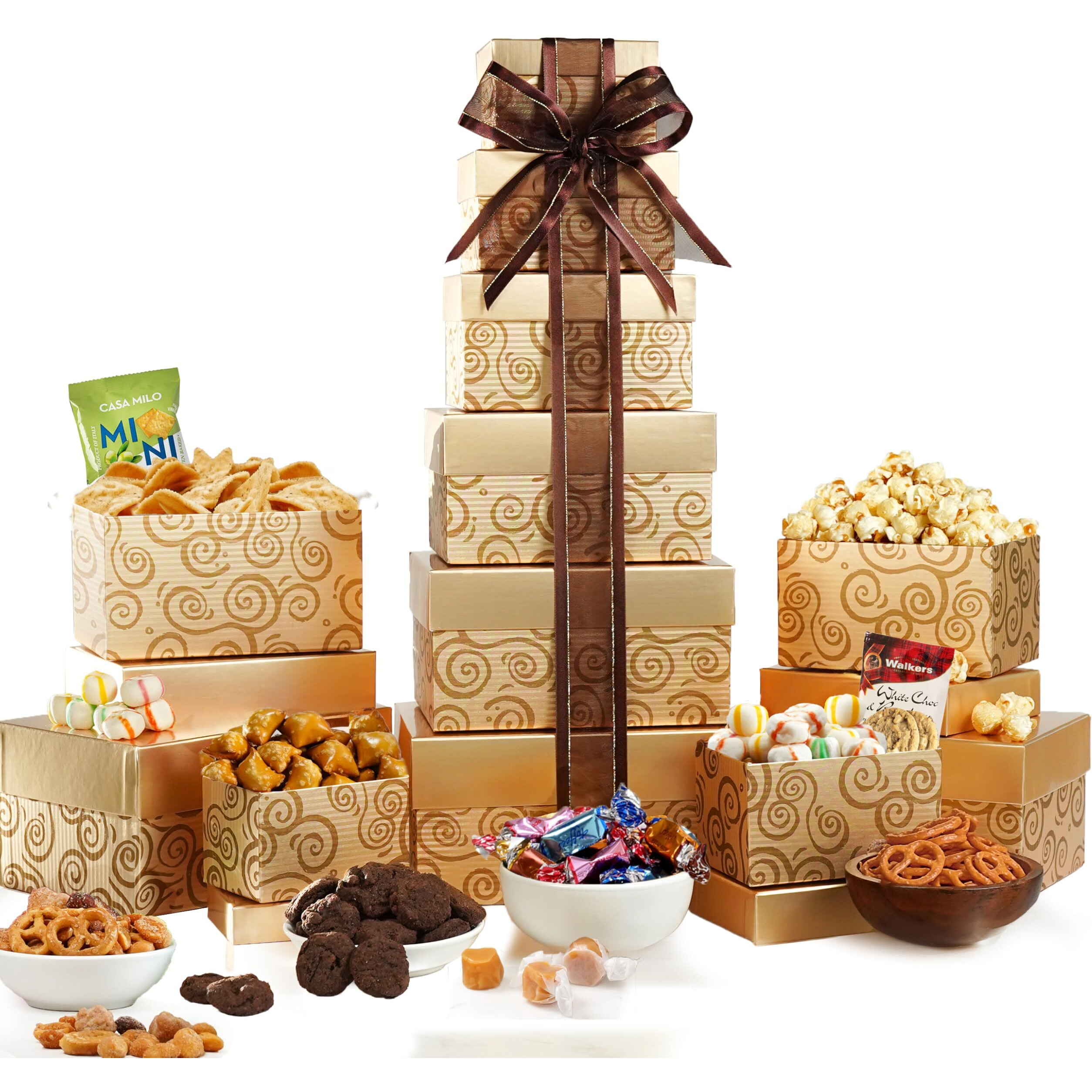 Broadway Basketeers Happy Birthday Festive Gift Tower By Broadway Basketeers