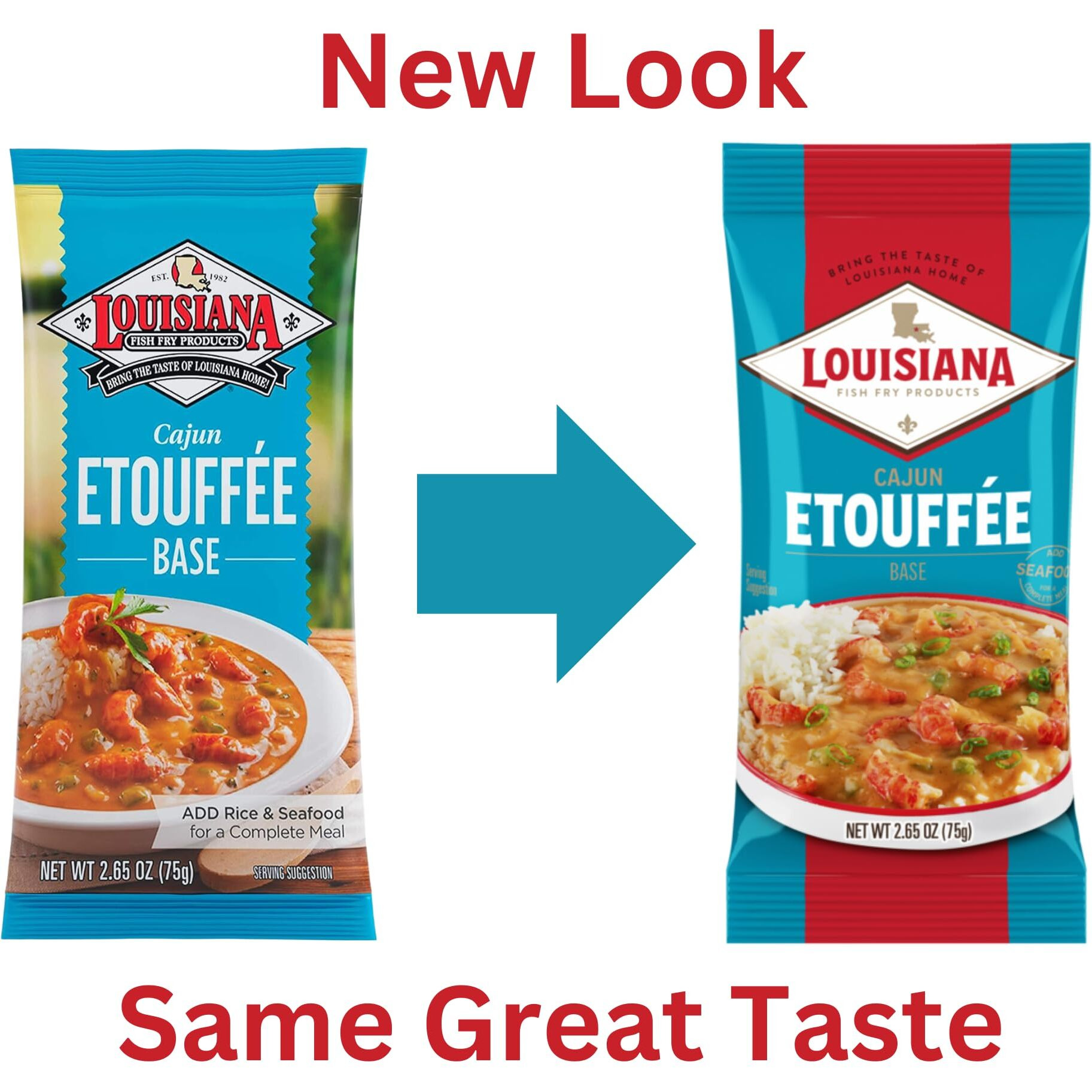 Cajun Etouffee Base 2.65 Oz. (Pack Of 4) - Authentic Cajun Etouffee Mix With Onions, Bell Peppers, Celery & Spices - Easy To Prepare Delicious Etouffee At Home - By Louisiana Fish Fry
