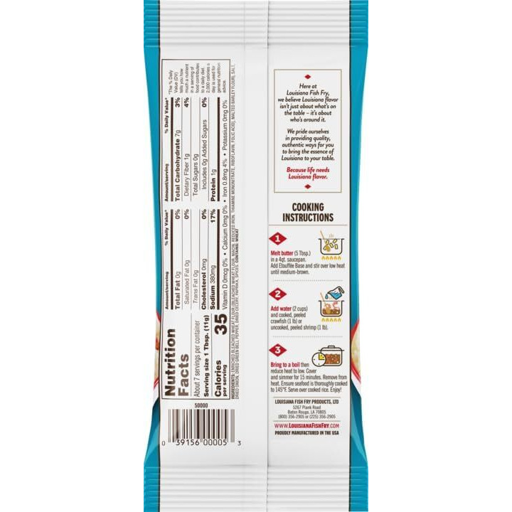 Cajun Etouffee Base 2.65 Oz. (Pack Of 4) - Authentic Cajun Etouffee Mix With Onions, Bell Peppers, Celery & Spices - Easy To Prepare Delicious Etouffee At Home - By Louisiana Fish Fry