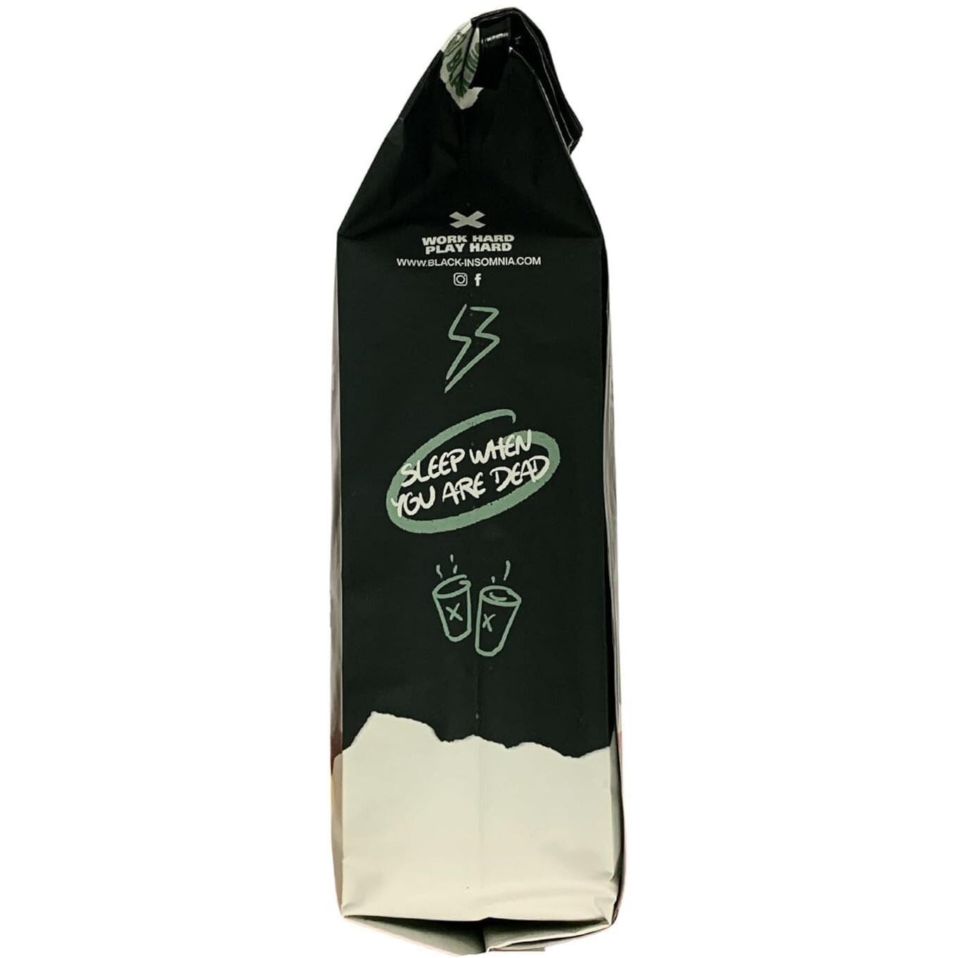 Black Insomnia Ground Coffee - The Strongest Coffee In The World - 1Lb (Dark Roast, 1 Pound)