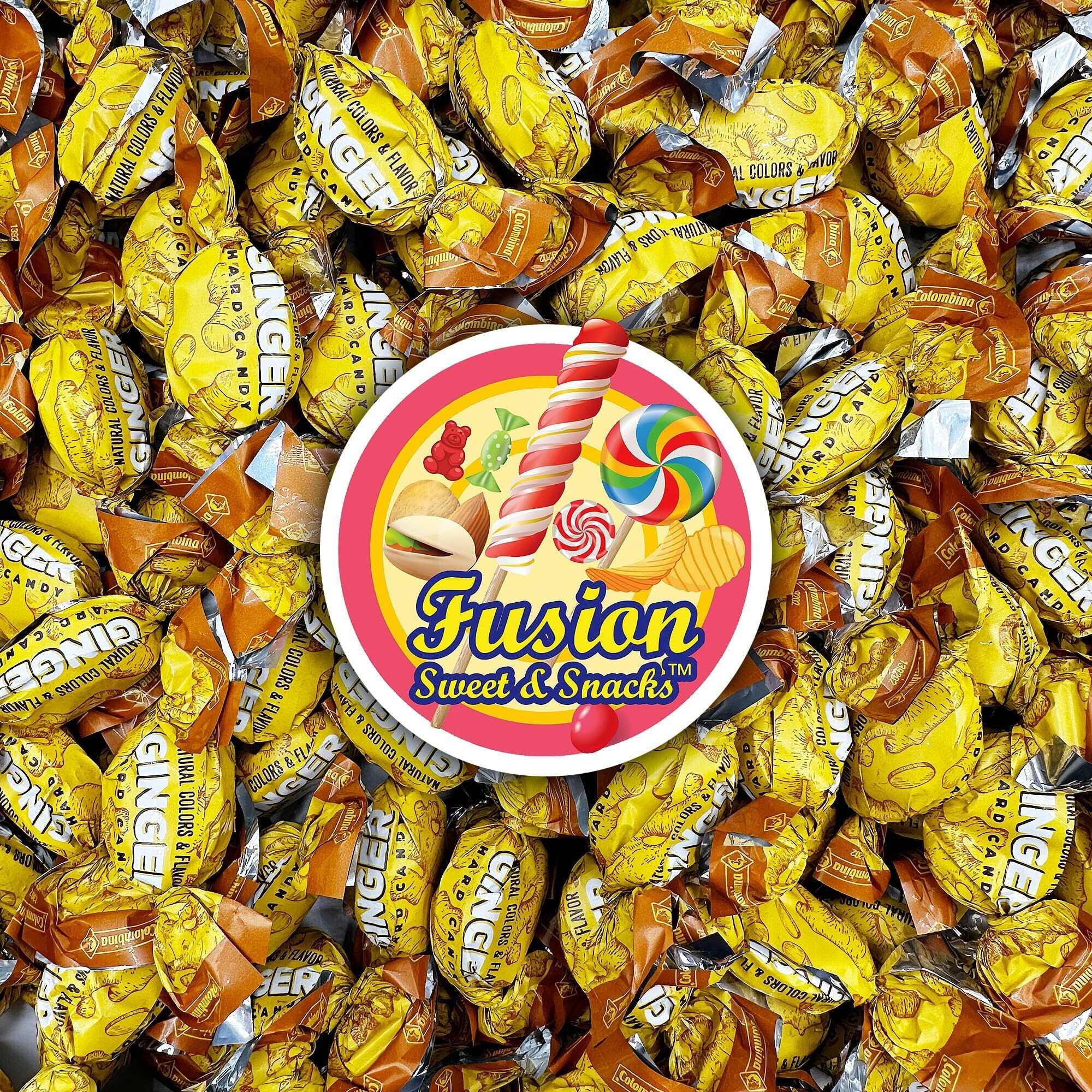 Ginger Candy - 1 Pound Bag - Hard Ginger Candy For Nausea Relief And Digestion Aid - Individually Wrapped Candies (Approx 90 Pieces)