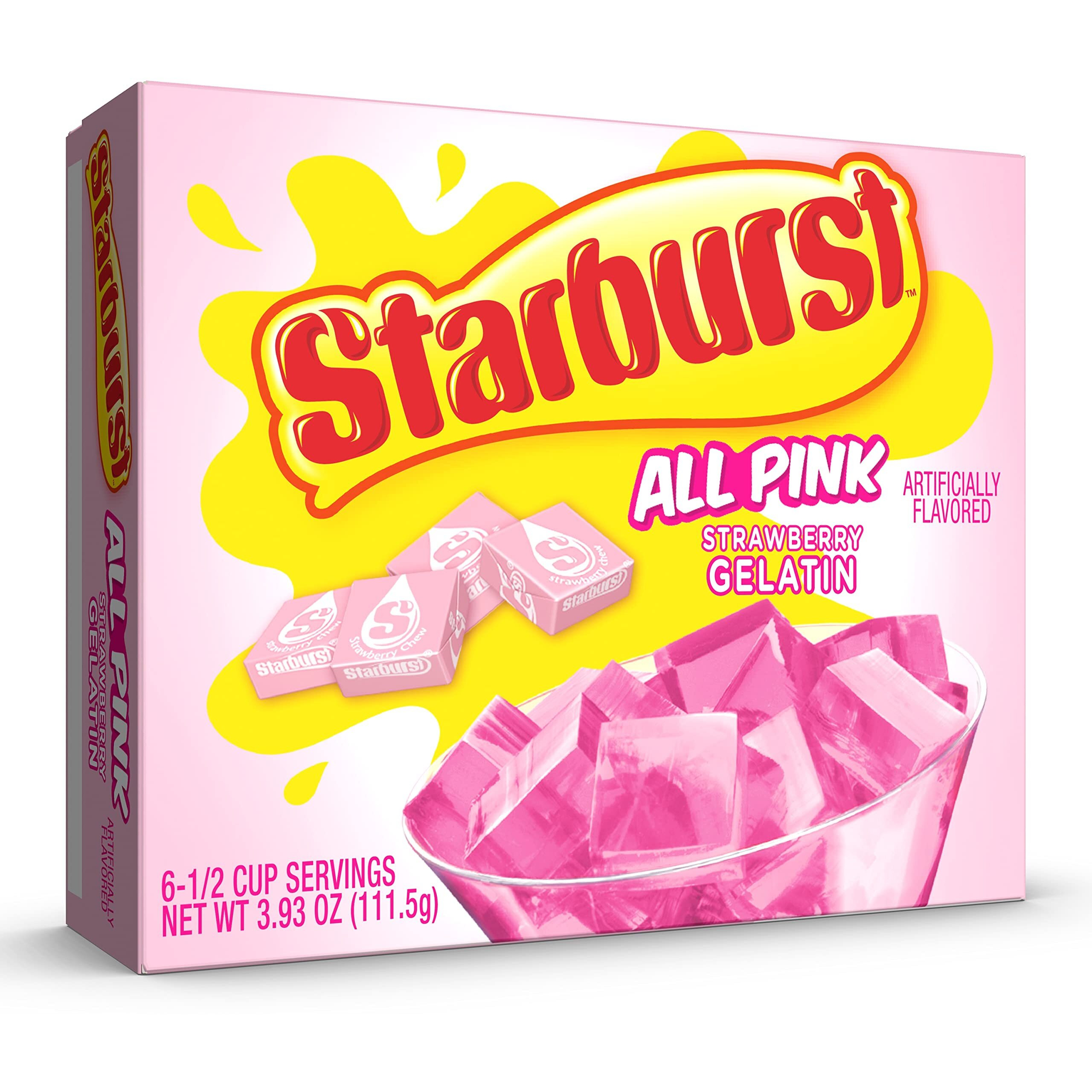 Starburst Gelatin - Strawberry, 3.93 Ounce Box (Pack Of 12)