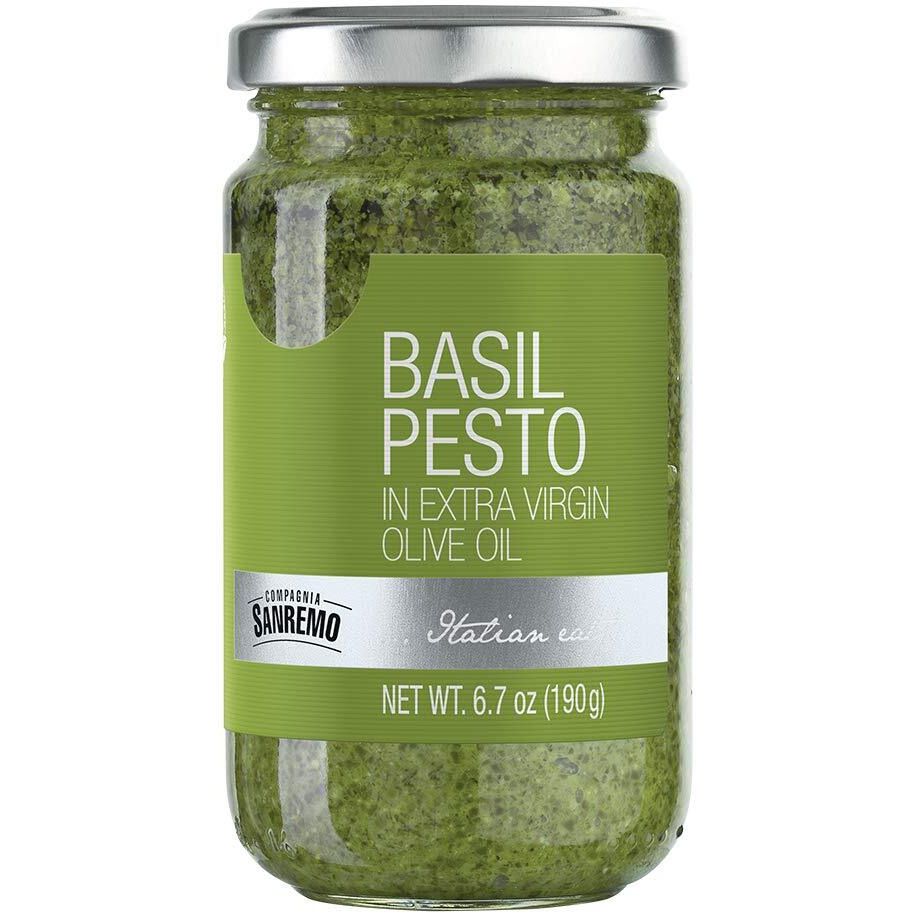 Compagnia Sanremo Pesto Dop Basil Pesto, 6.7 Oz