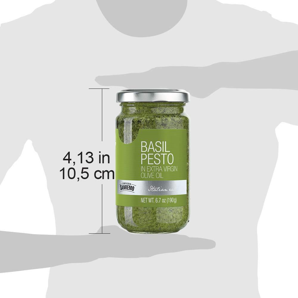 Compagnia Sanremo Pesto Dop Basil Pesto, 6.7 Oz