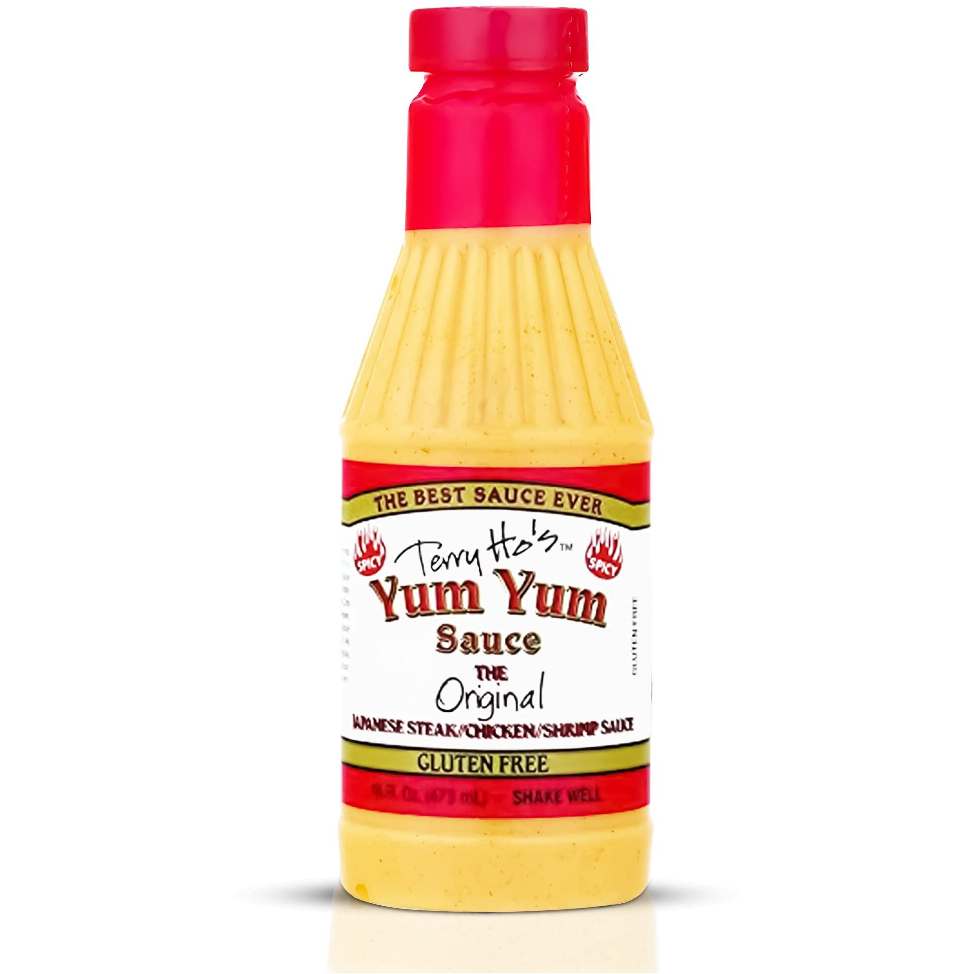 Terry Ho's Yum Yum Spicy Sauce 16 Oz - Sweet And Tangy Japanese Sauce For Dipping, Marinades, And Dressings - Perfect For Different Cuisine Styles - Ideal Food Boost