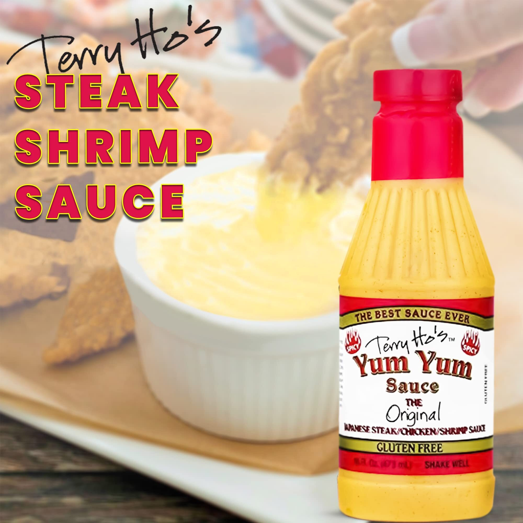 Terry Ho's Yum Yum Spicy Sauce 16 Oz - Sweet And Tangy Japanese Sauce For Dipping, Marinades, And Dressings - Perfect For Different Cuisine Styles - Ideal Food Boost