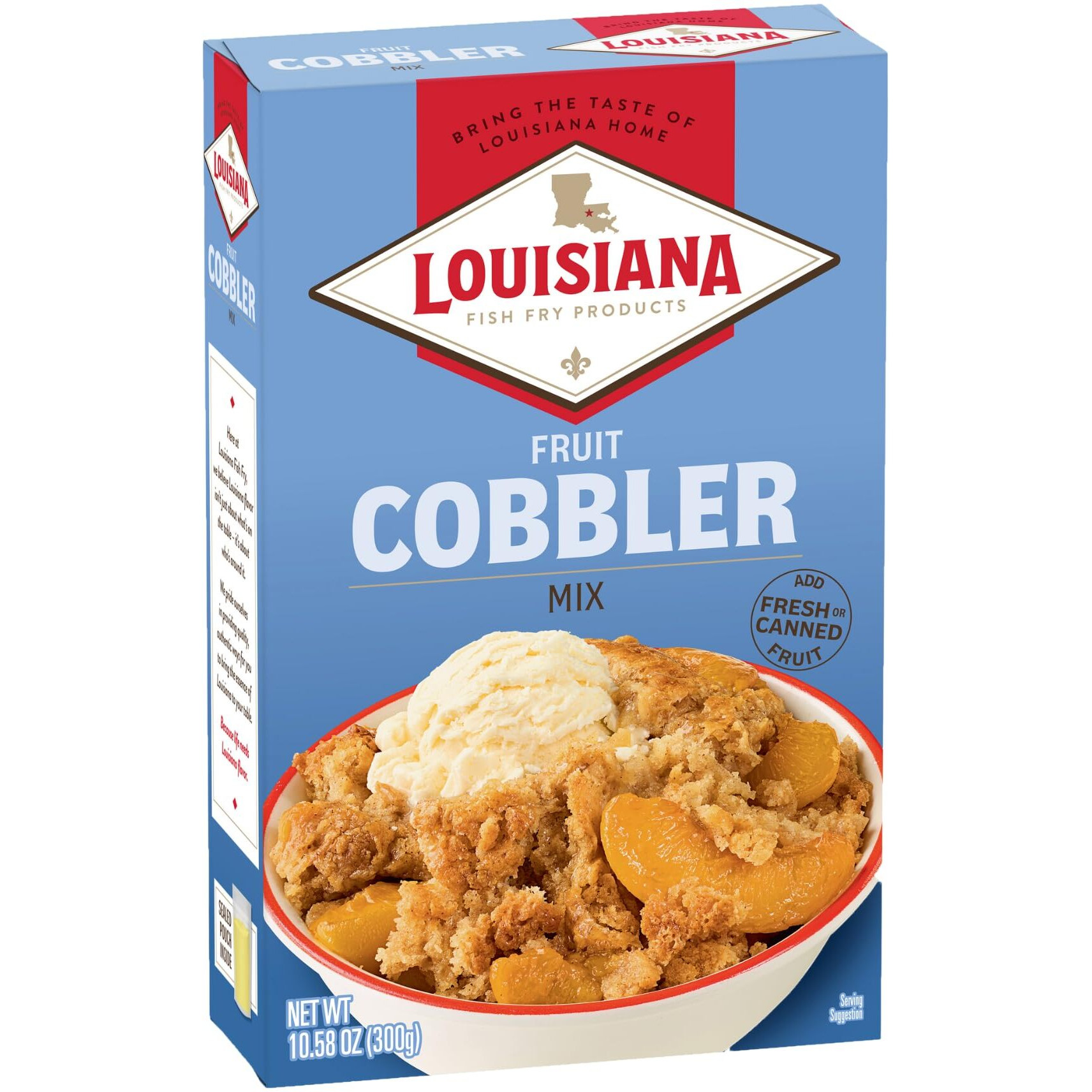 Louisiana Fish Fry Products, Cobbler Mix, 10.58Oz Bag (Pack Of 3) By Louisiana Fish Fry