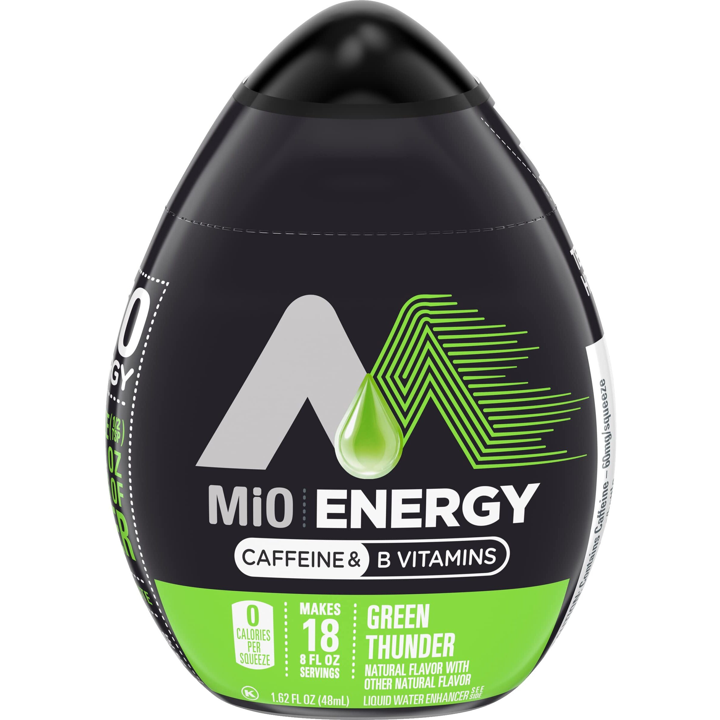 Mio Energy Liquid Water Enhancer, Green Thunder, 1.62 Oz, 6-Pack