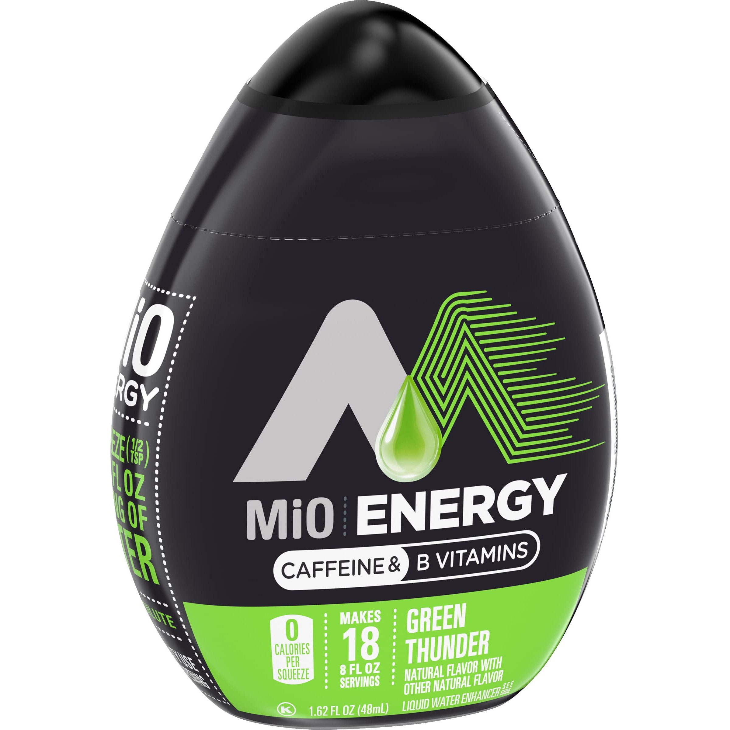 Mio Energy Liquid Water Enhancer, Green Thunder, 1.62 Oz, 6-Pack