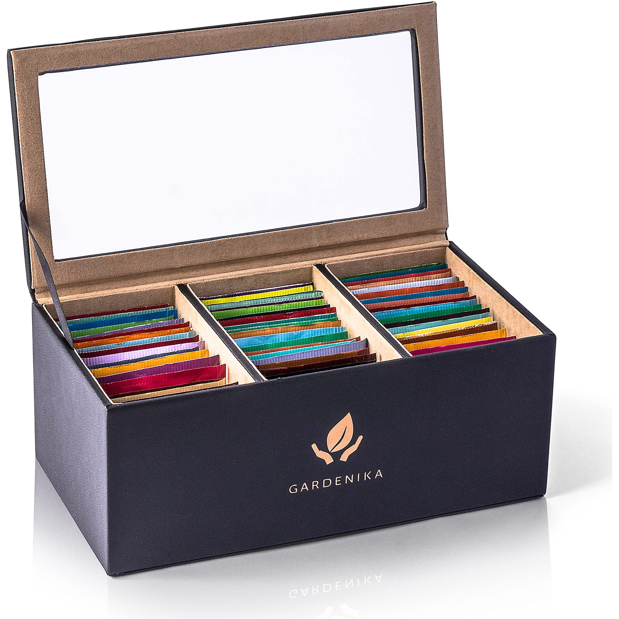 Stash Tea Bags Variety Pack Box - Herbal And Caffeine Free Sampler Gift Set - 60 Count, 20 Different Flavors