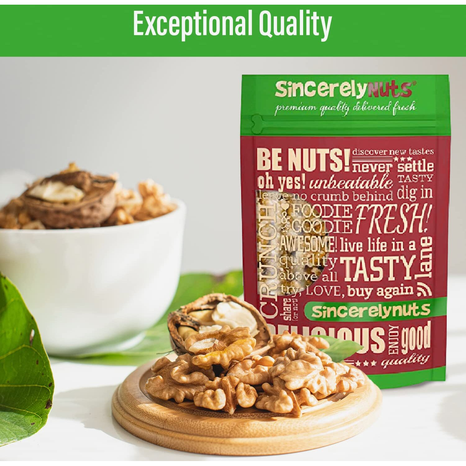 Walnuts Halves & Pieces, Raw 5 Lbs. - Sincerely Nuts