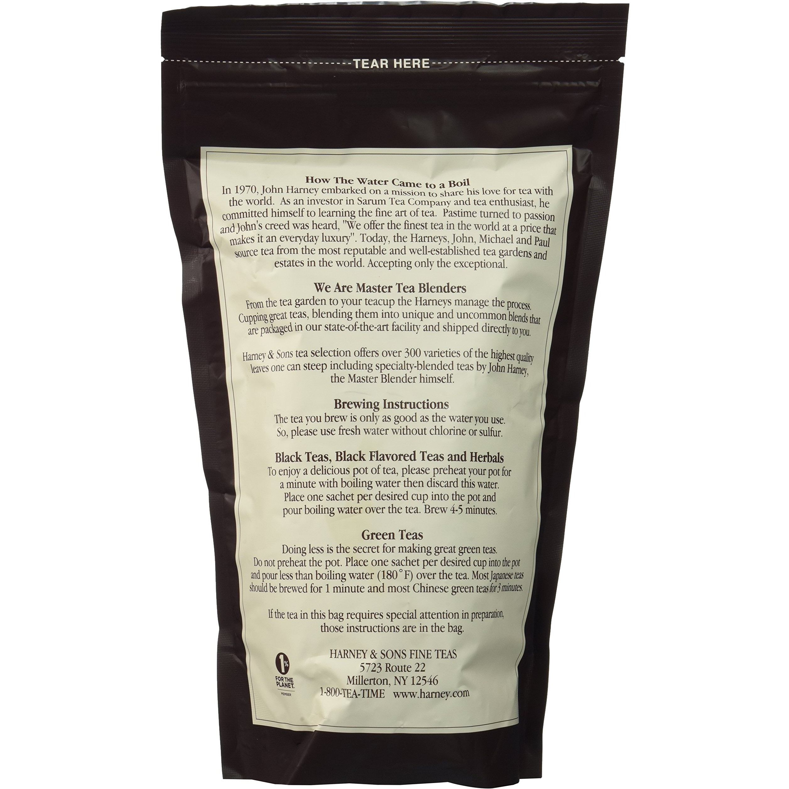 Harney & Sons Chamomile Caffeine-Free Premium Herbal Tea - Bag Of 50 Sachets