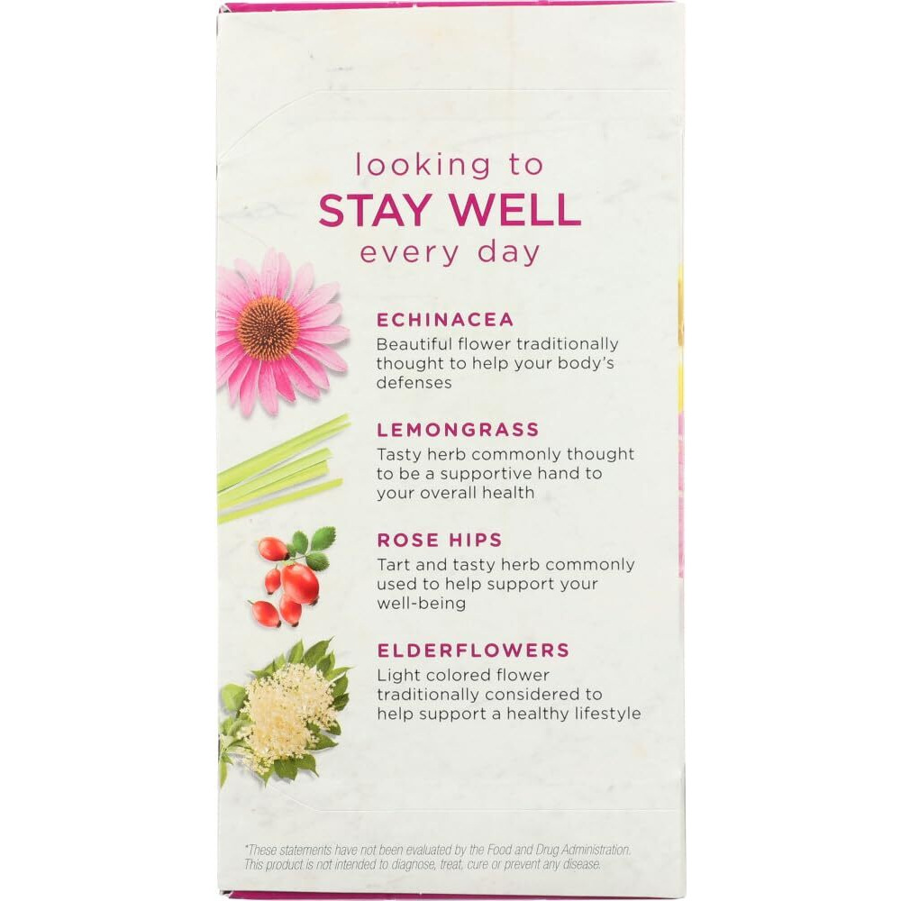 Bigelow Benefits Herbal Tea (Pack Of 2) Lemon & Echinacea, 18 Count (Pack Of 2)