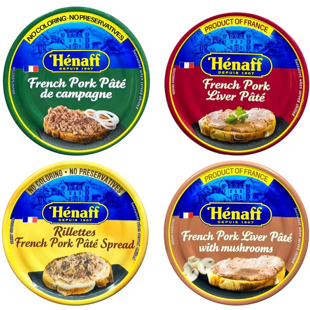From France Henaff Mix Pates And Rillette 4 Types Of Different Tastes