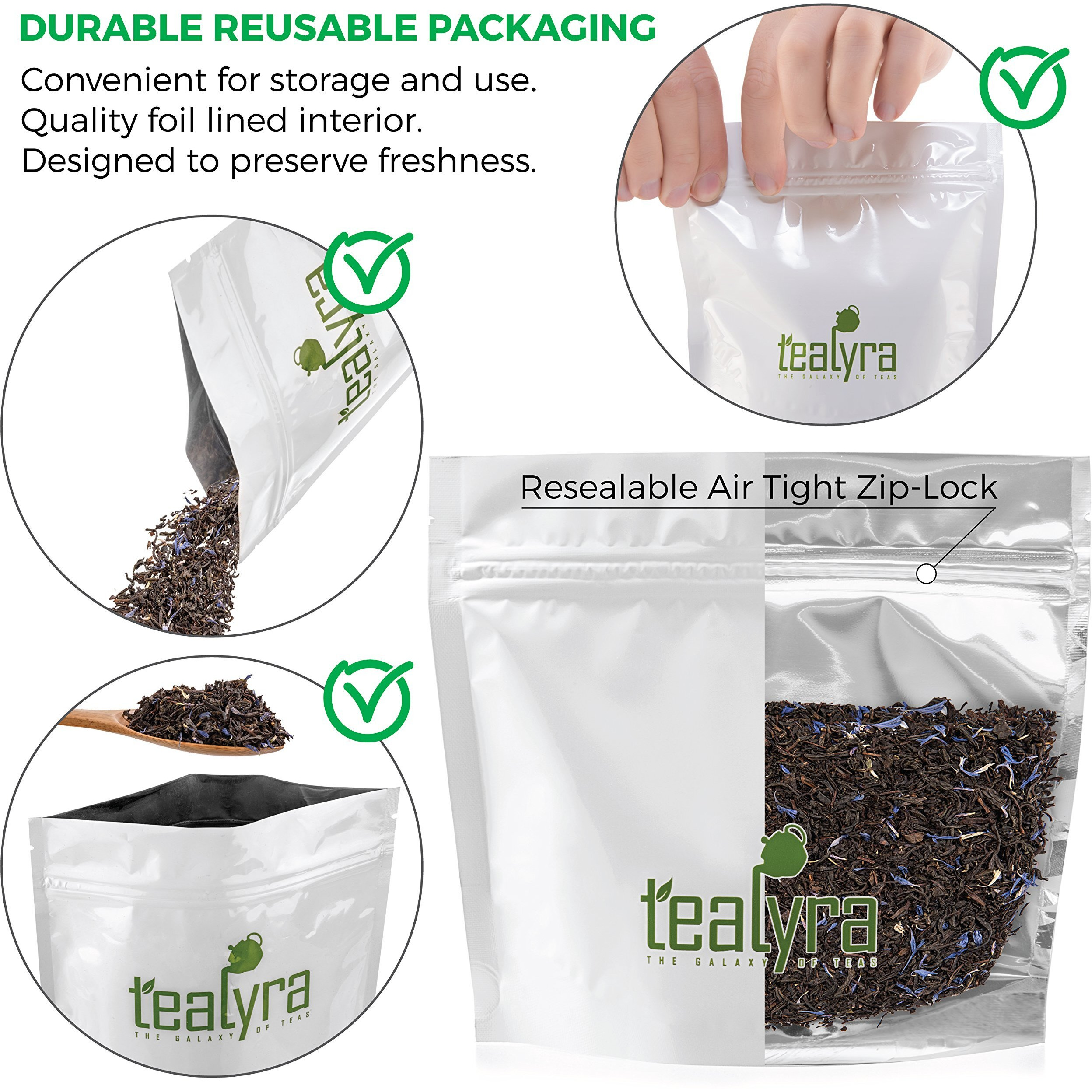 Tealyra - Cream Earl Grey Moonlight - Luxurious Loose Leaf Black Tea - Citrusy Bergamot With French Vanilla - All Natural, Medium Caffeine, 200G (7-Ounce)