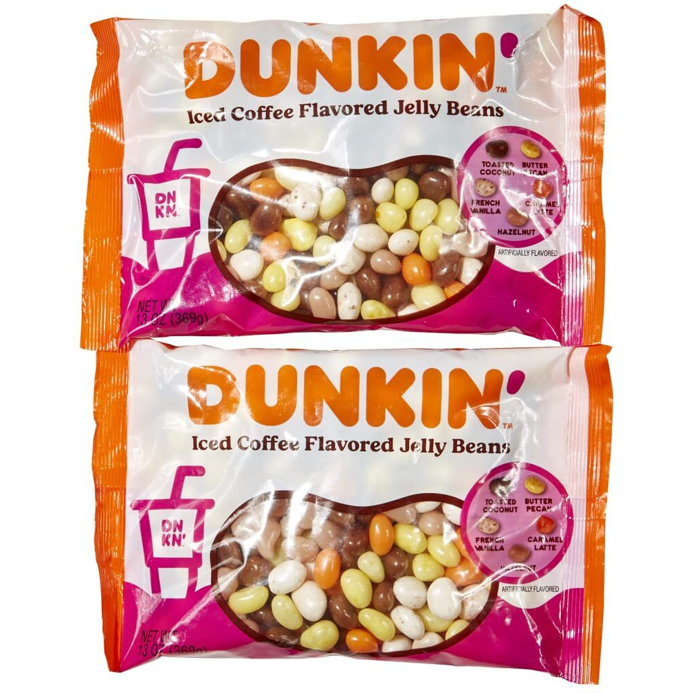 Dunkin' Iced Coffee Flavored Jelly Beans, 2 Pack