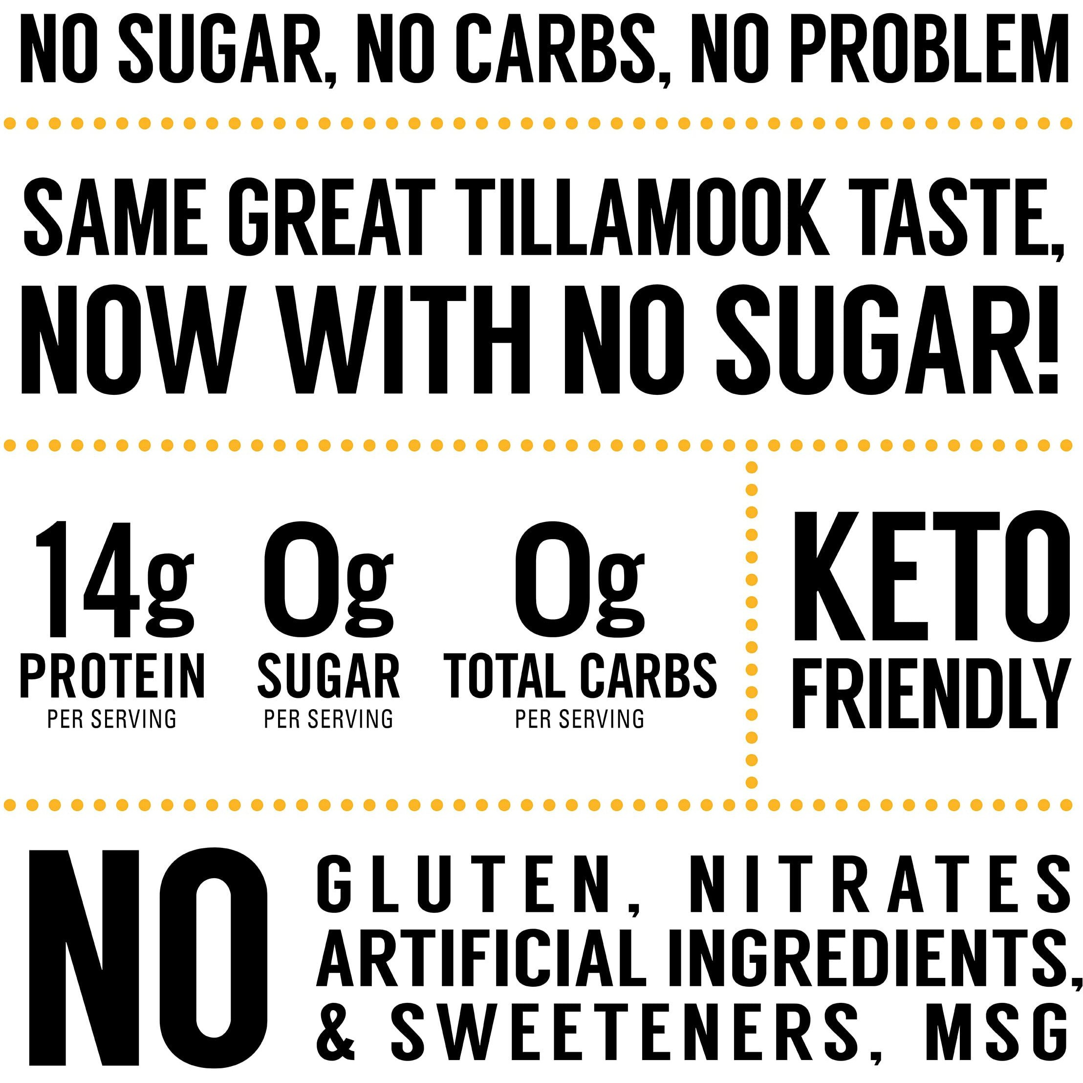 Tillamook Country Smoker Zero Sugar Original Keto Friendly Beef Jerky, 6.5 Ounce (Pack Of 2)