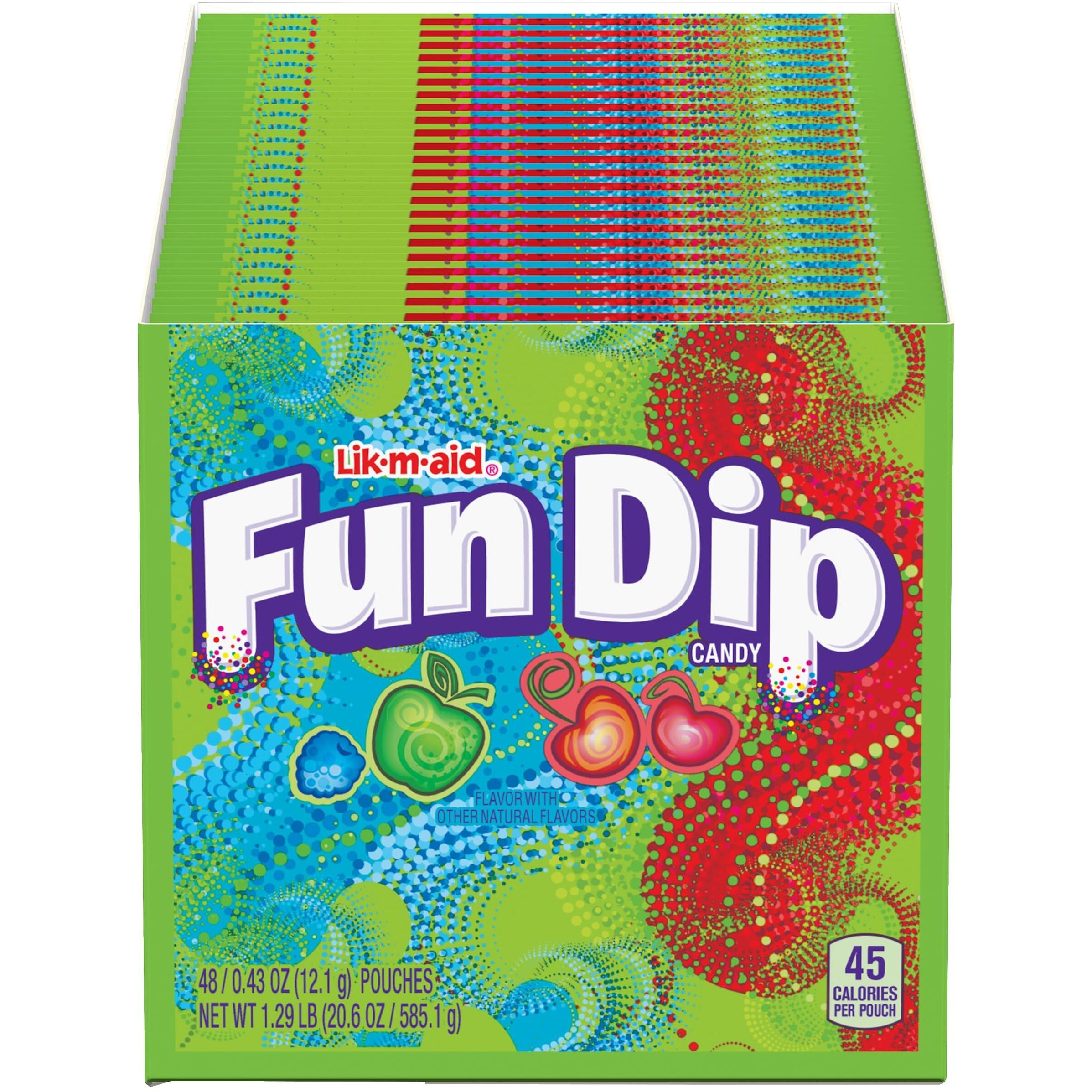 Wonka Fun Dip, Assorted Flavor Party Pack, 0.43 Ounce Packets (48 Count)