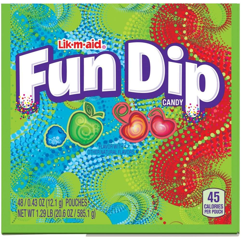 Wonka Fun Dip, Assorted Flavor Party Pack, 0.43 Ounce Packets (48 Count)