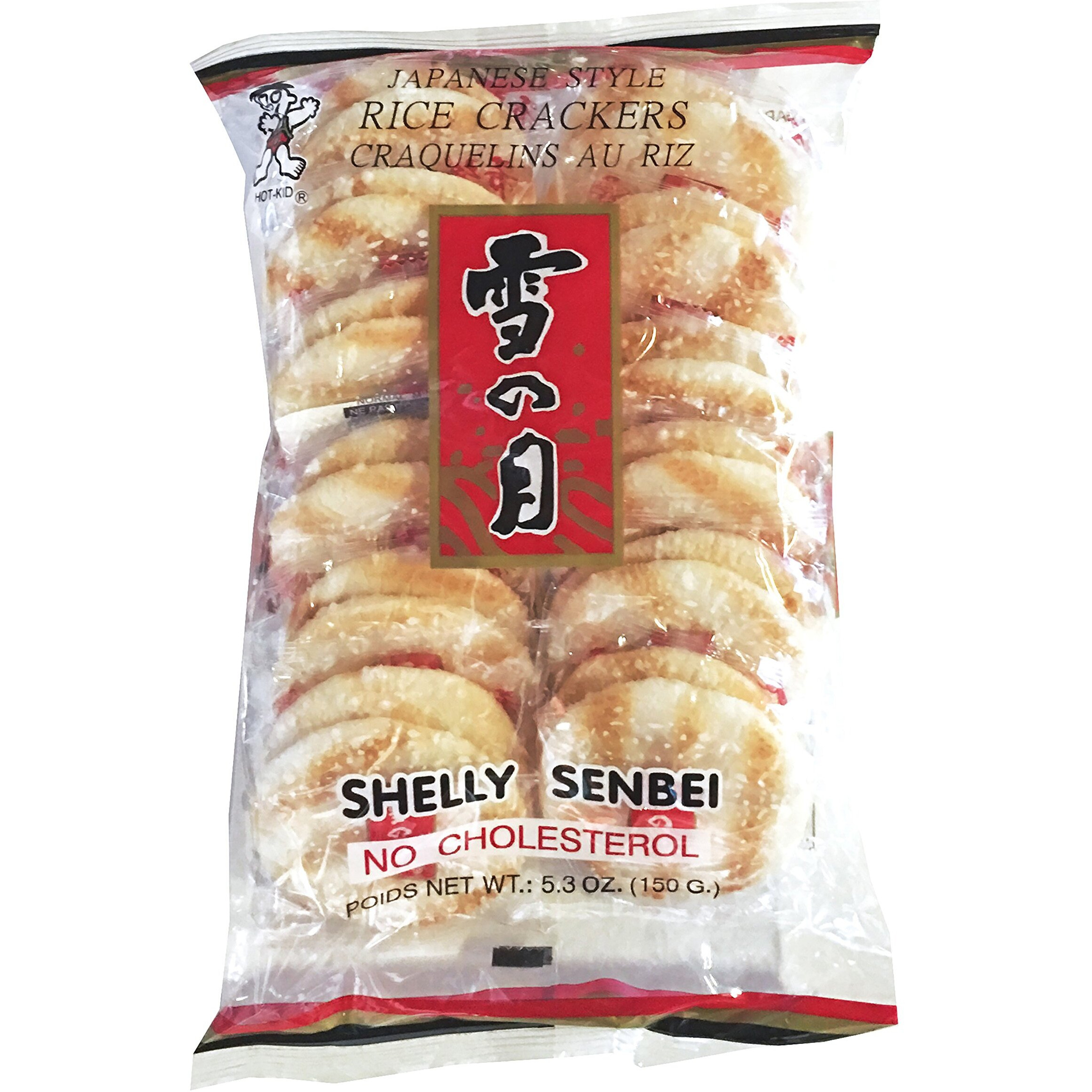 Want Want Big Shelly Shenbei Snowy Crispy Rick Cracker Biscuits - Sugar Glazed 5.30 Oz. (Pack Of 5)
