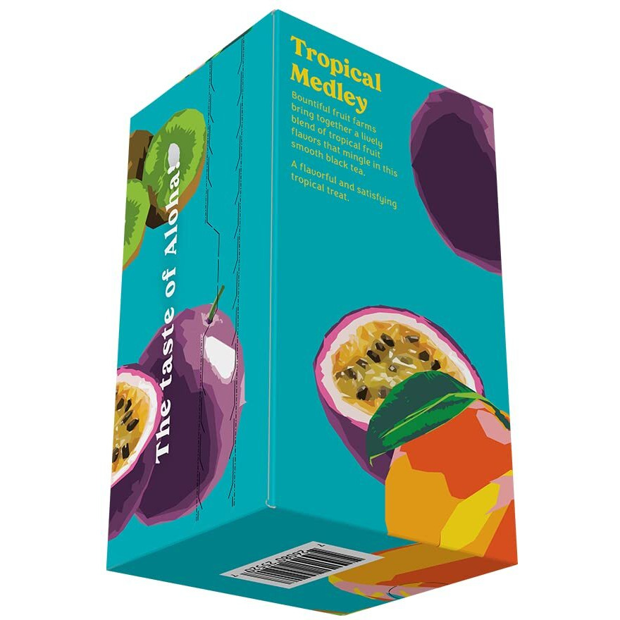 Hawaiian Islands Tropical Fruit Medley Black Tea, All Natural - 20 Teabags