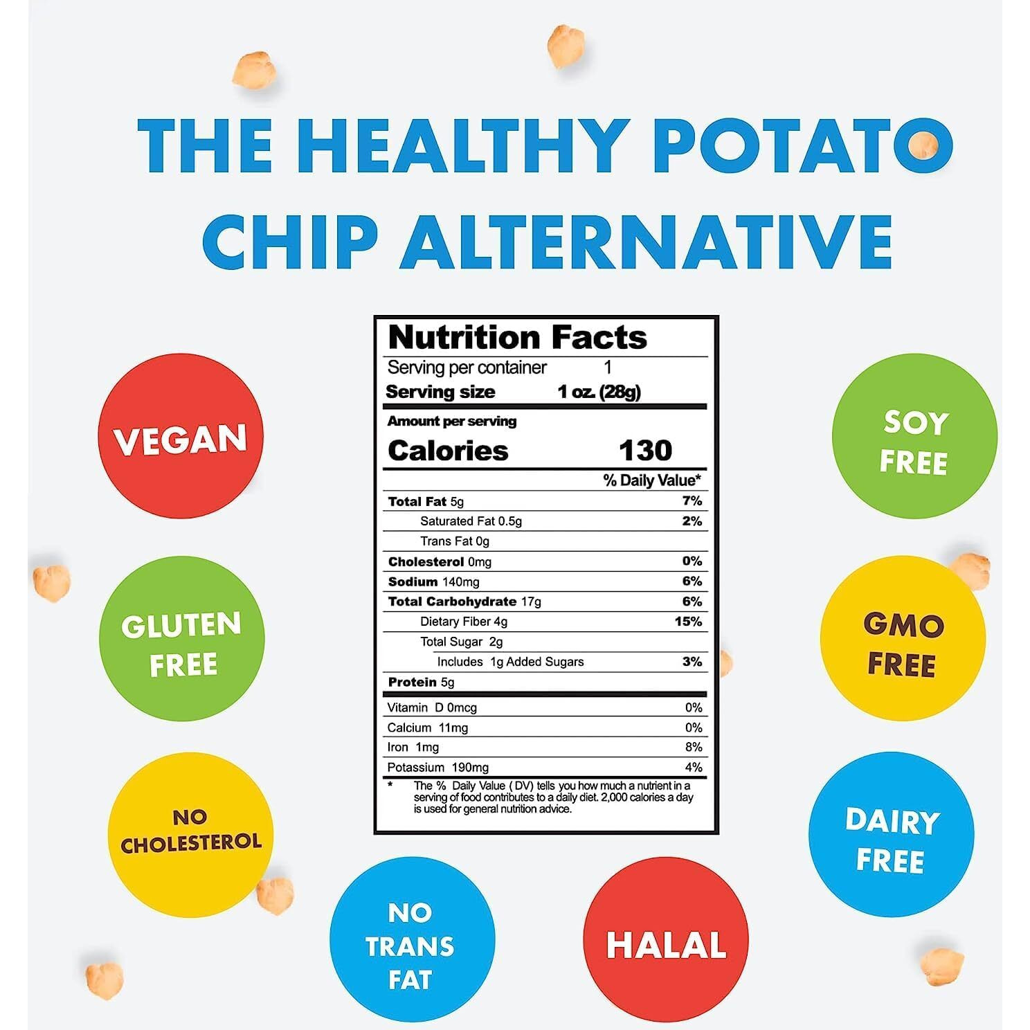 Feel Festive Roasted Chickpeas Variety Snack Pack - Crunchy Balanced Macro Nut Free Healthy Garbanzo Beans - Non-Gmo Vegan Soy-Free - Convenient 12 Bags