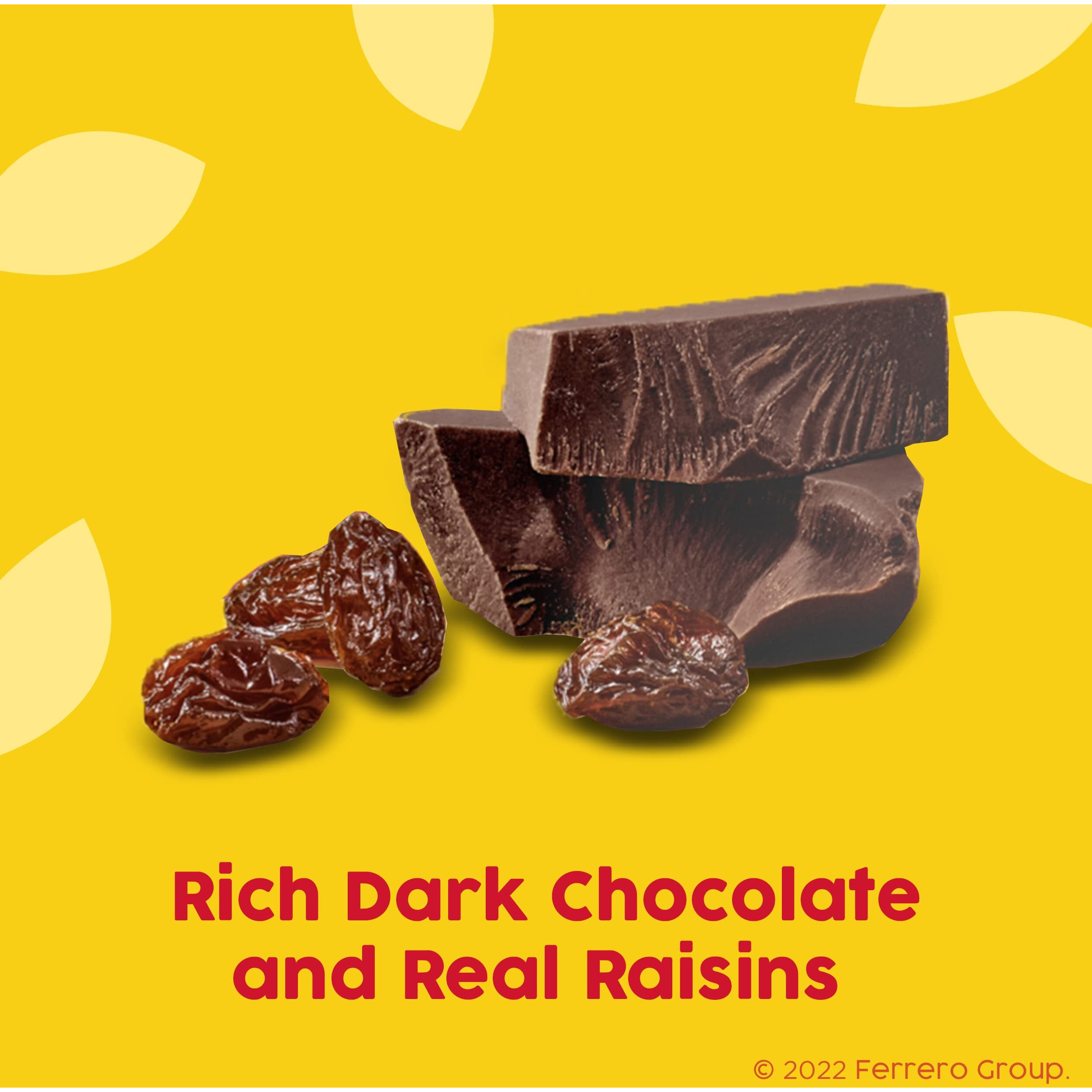 Raisinets, Dark Chocolate Covered California Raisins, 8.0 Oz Resealable Bag, Bulk 8 Pack