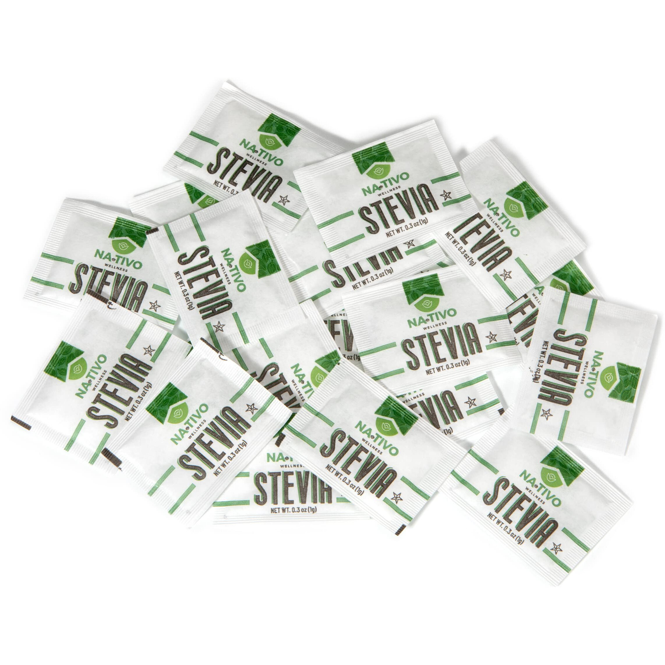 Stevia + Erythritol 18 Sweetener - 500 Packets | 1 Packet  2 Tsp Of Sugar | Healthier Sugar Substitute - 0 Calories - 0 Glycemic Index - Keto And Paleo - 0 Net Carbs - Non-Gmo - Nativo Wellness