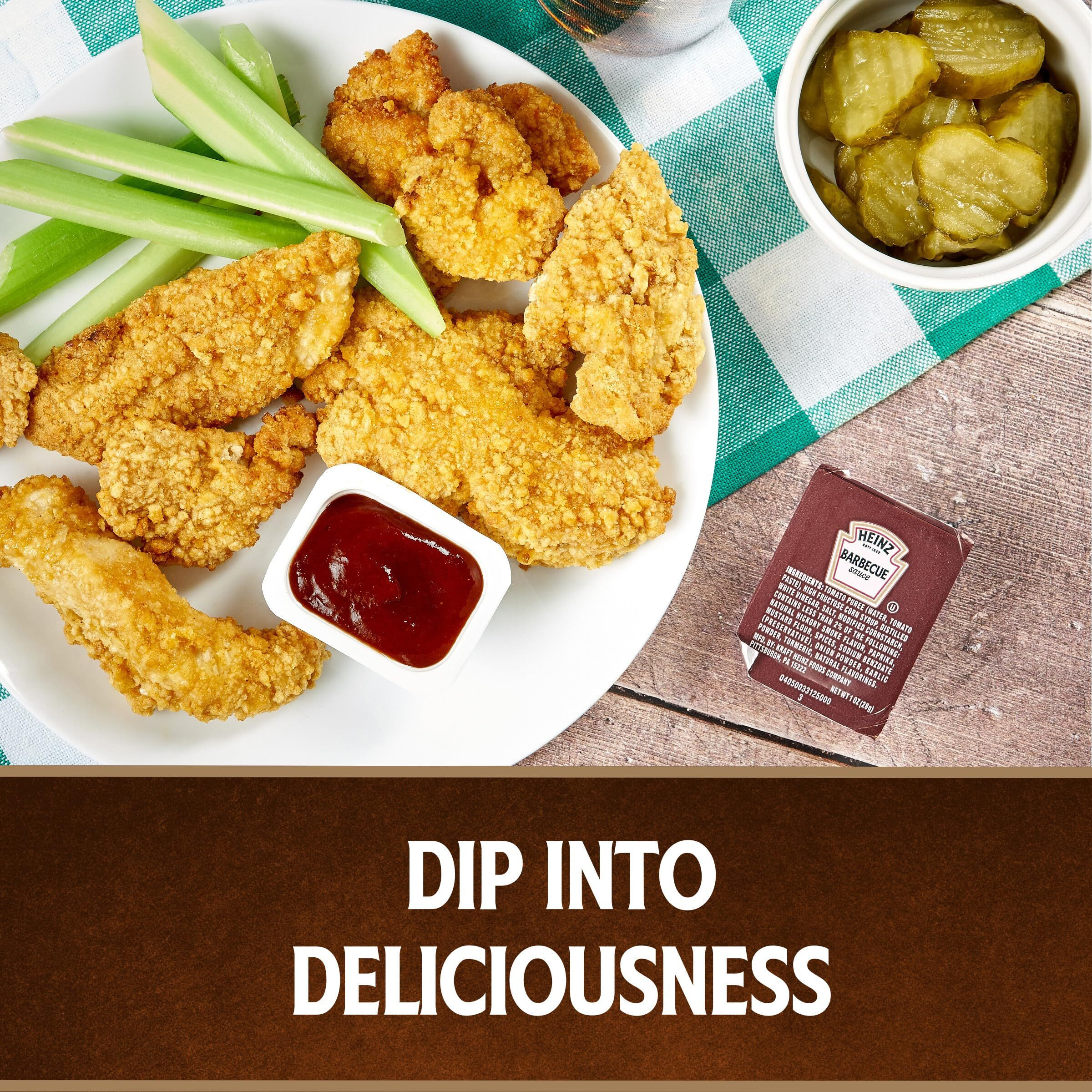 Heinz Bbq Sauce Dip Cup Single Serve Packet (1 Oz Packets, Pack Of 100)