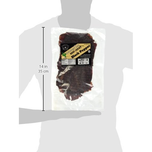 Buffalo Bills 18Oz Black Pepper Western Cut Big Slab Beef Jerky (15 Beef Jerky Slabs Per Bag)