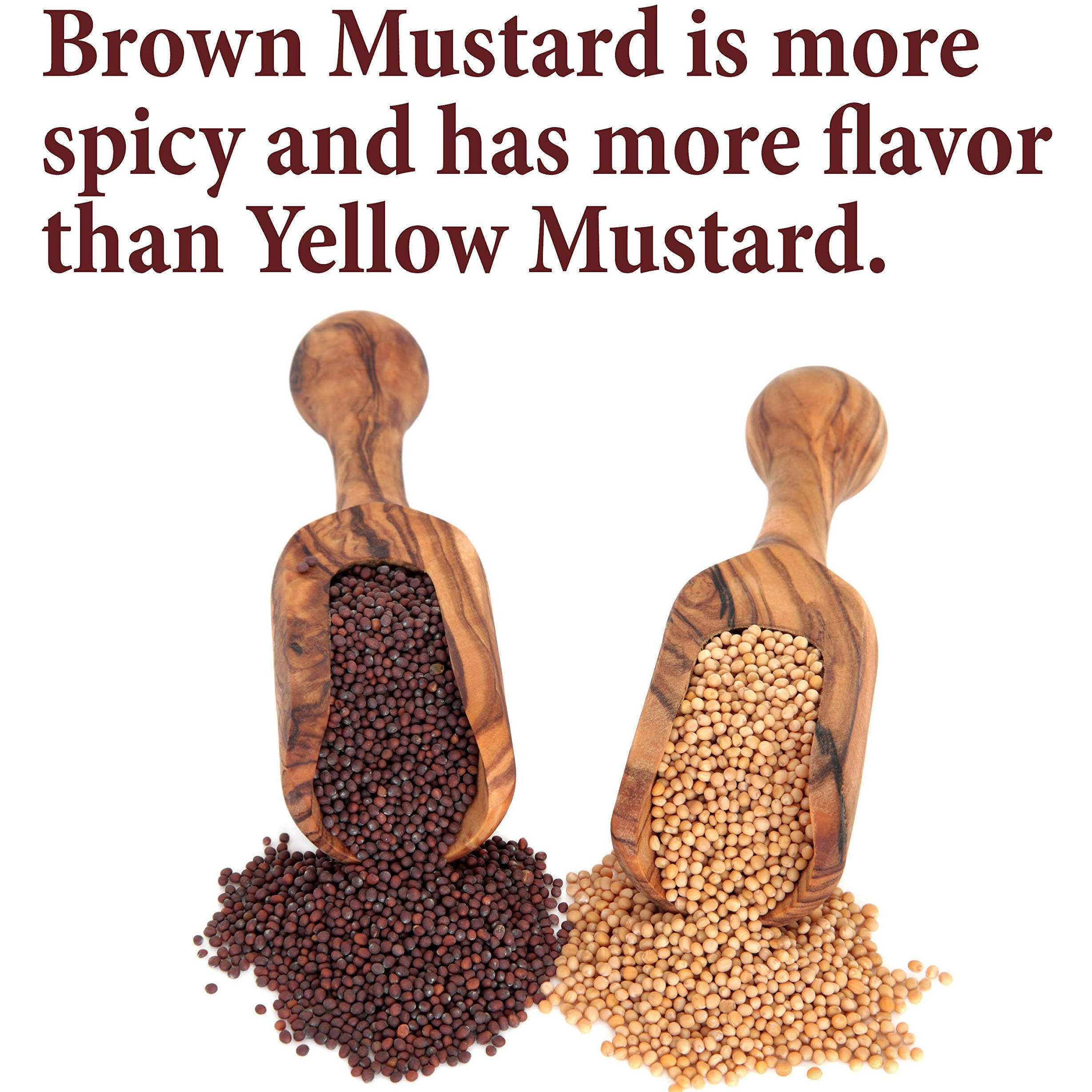 The Spice Way Brown Mustard Seeds - Whole Seeds, 8 Oz