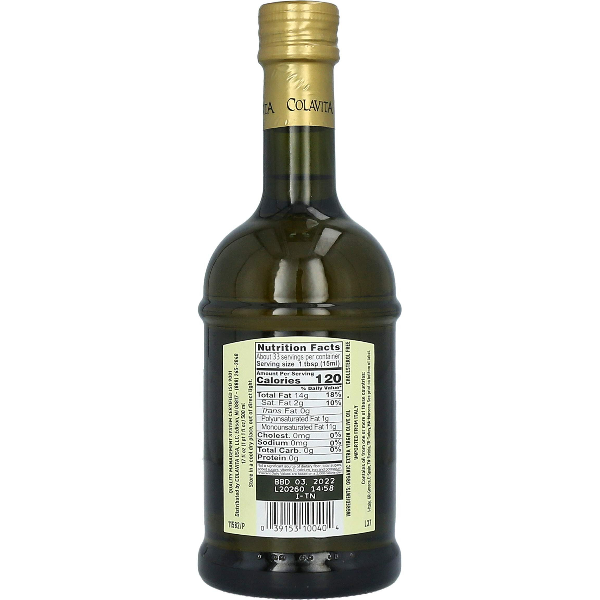 Colavita 100% Organic Extra Virgin Olive Oil 17 Oz