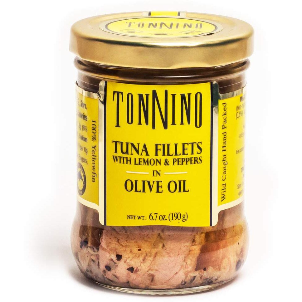 Tonnino Tuna Fillets - Lemon And Pepper, Olive Oil - 6.7 Ounce (Pack Of 6)