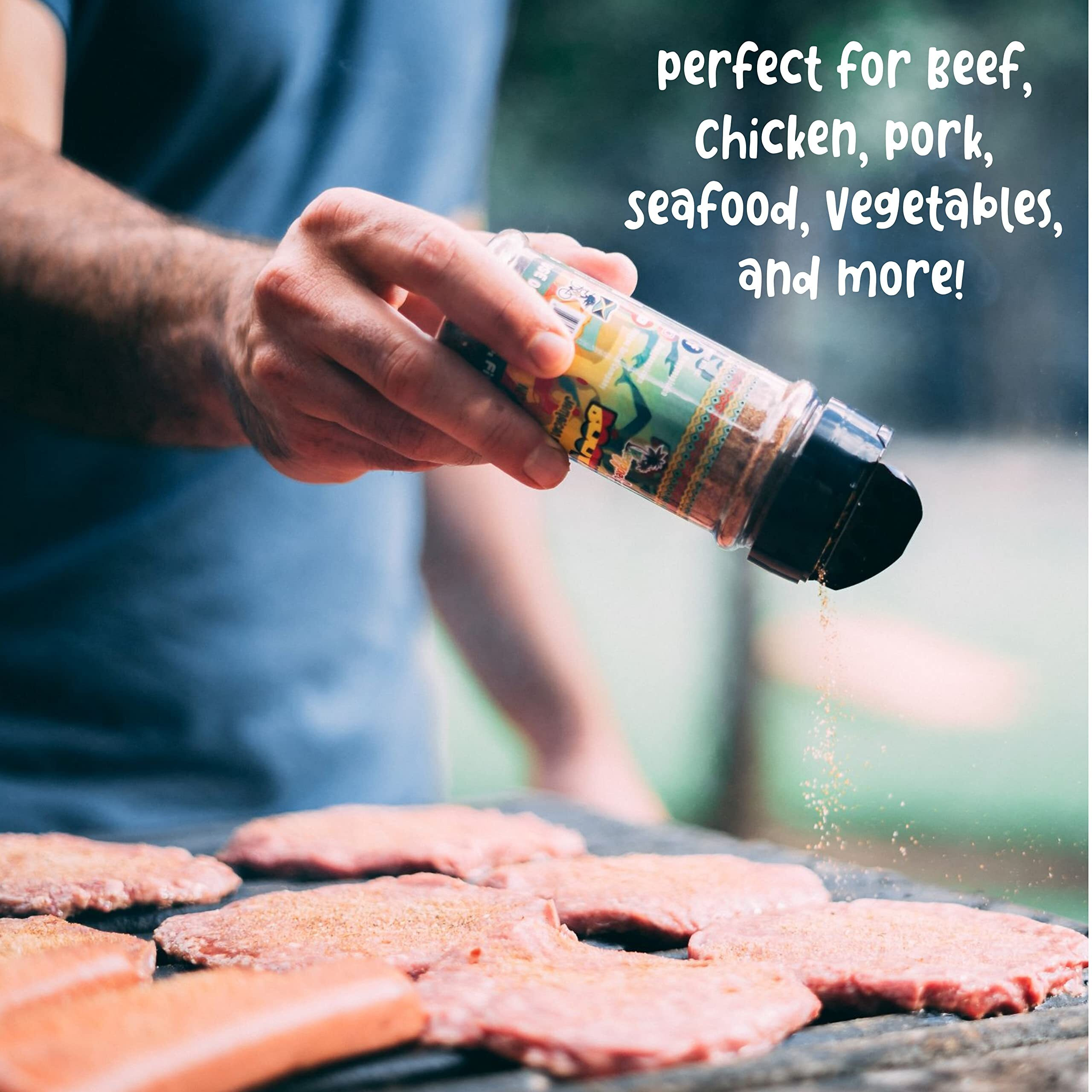 Reggae Spice Booyah Jamaican Jerk Seasoning | Authentic Caribbean Dry Rub Powder Mix For Cooking Meats, Chicken, Beef, Pork, Seafood, Vegetables, And More | Gluten Free, Vegan, And Keto Friendly