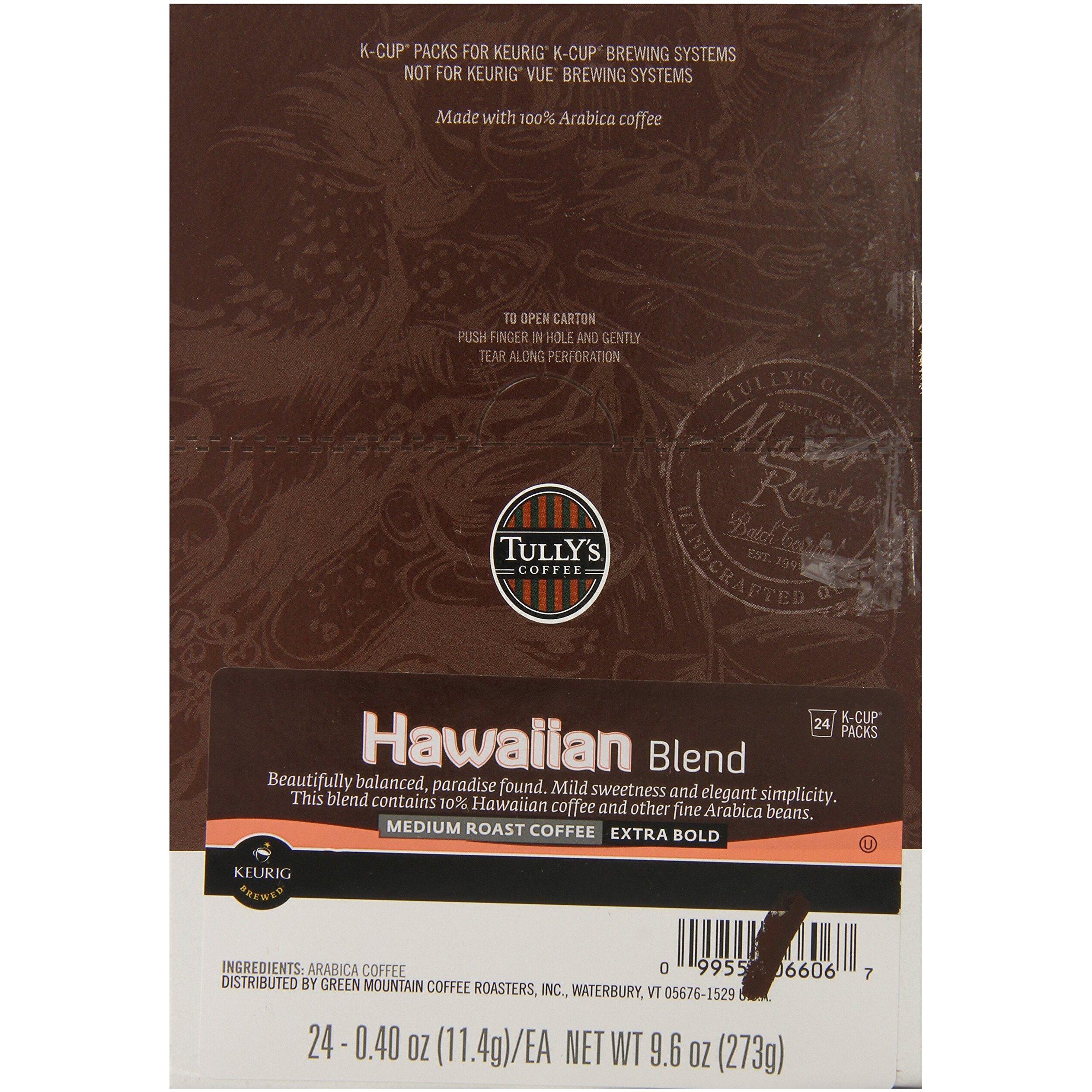 Tully's Coffee Hawaiian Blend 48 K-Cups