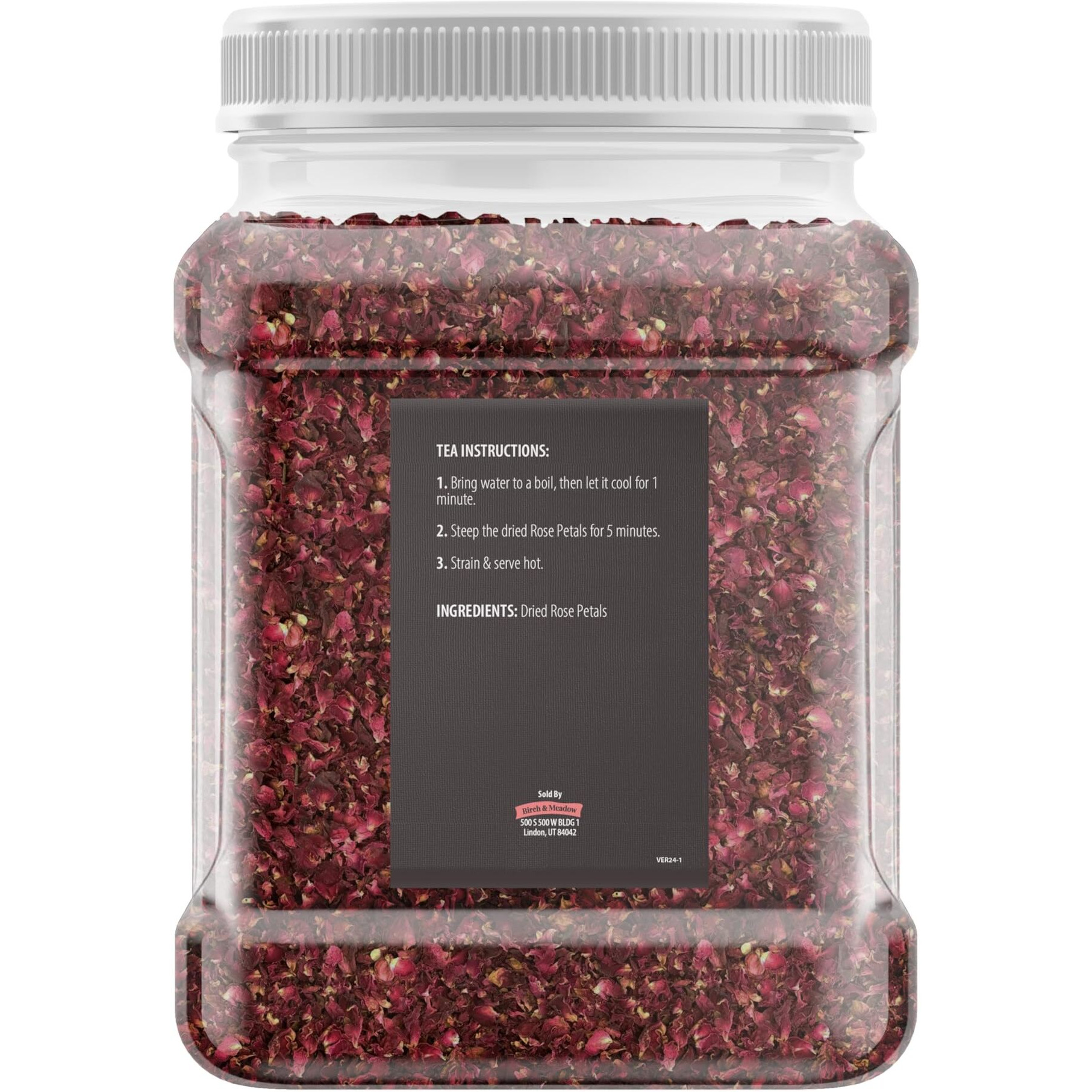 Birch & Meadow 4 Cups Of Rose Petals, Edible, Teas, Soaps