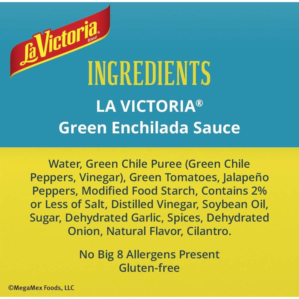 La Victoria Sauce Green Chile Enchilada Retail 19 Ounce Cans (Pack Of 12)