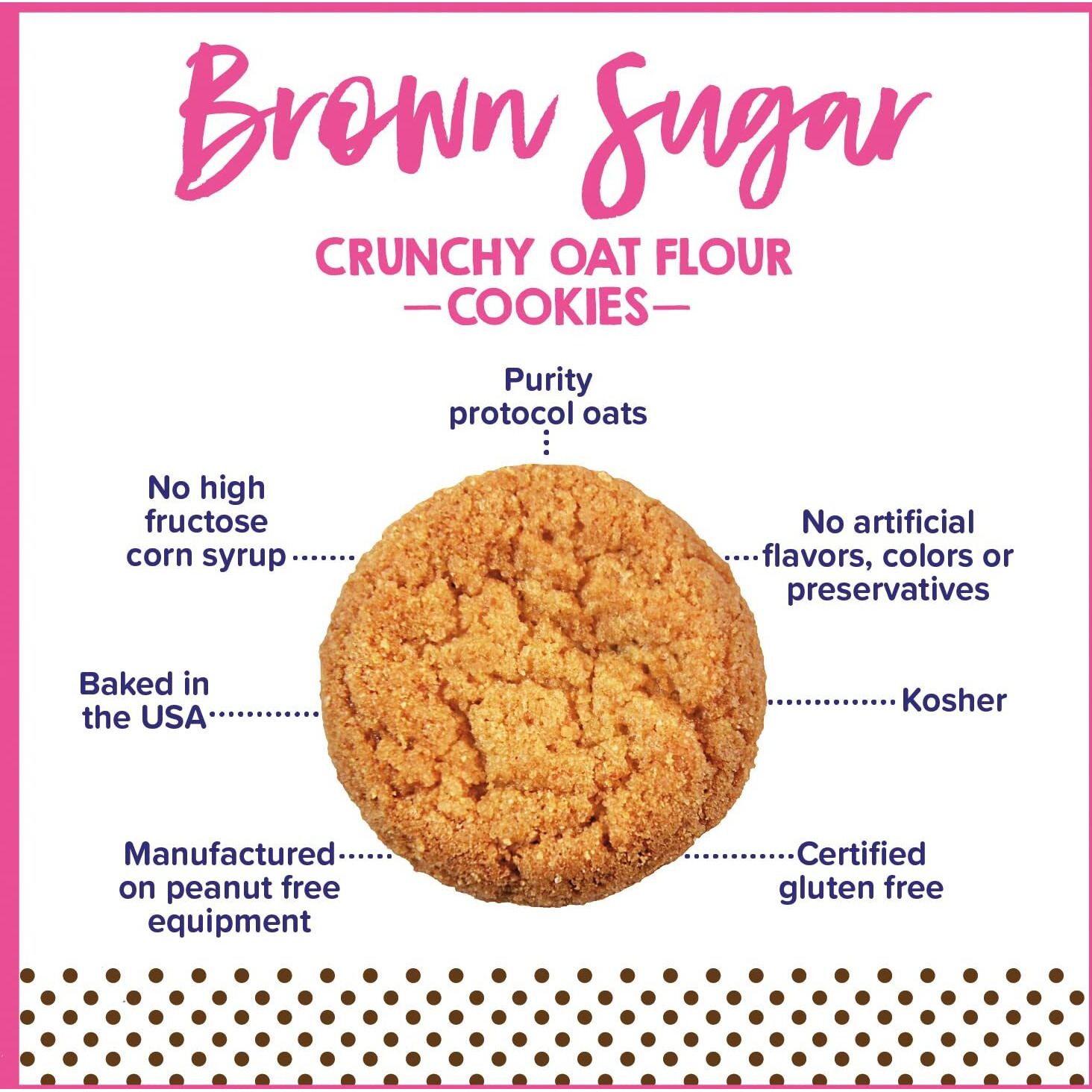 Goodie Girl, Mini Brown Sugar Cookie Snack Packs | Gluten Free, Peanut Free | 100 Calories (10 Pack)