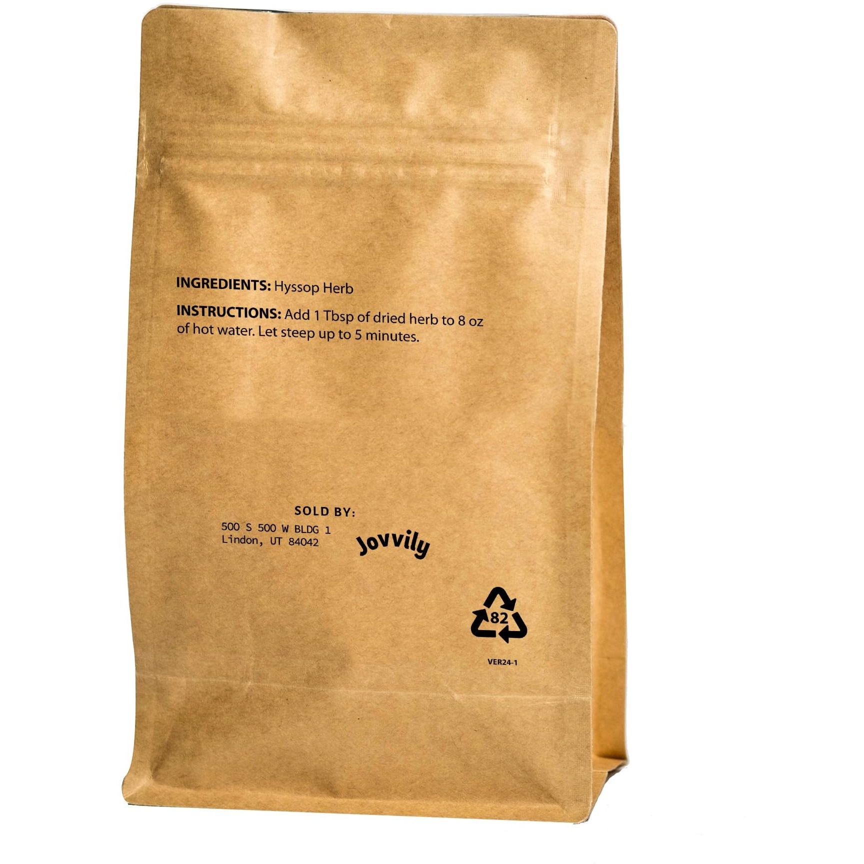 Jovvily Hyssop Herb - 4 Oz - Herbal Tea - Cut & Sifted