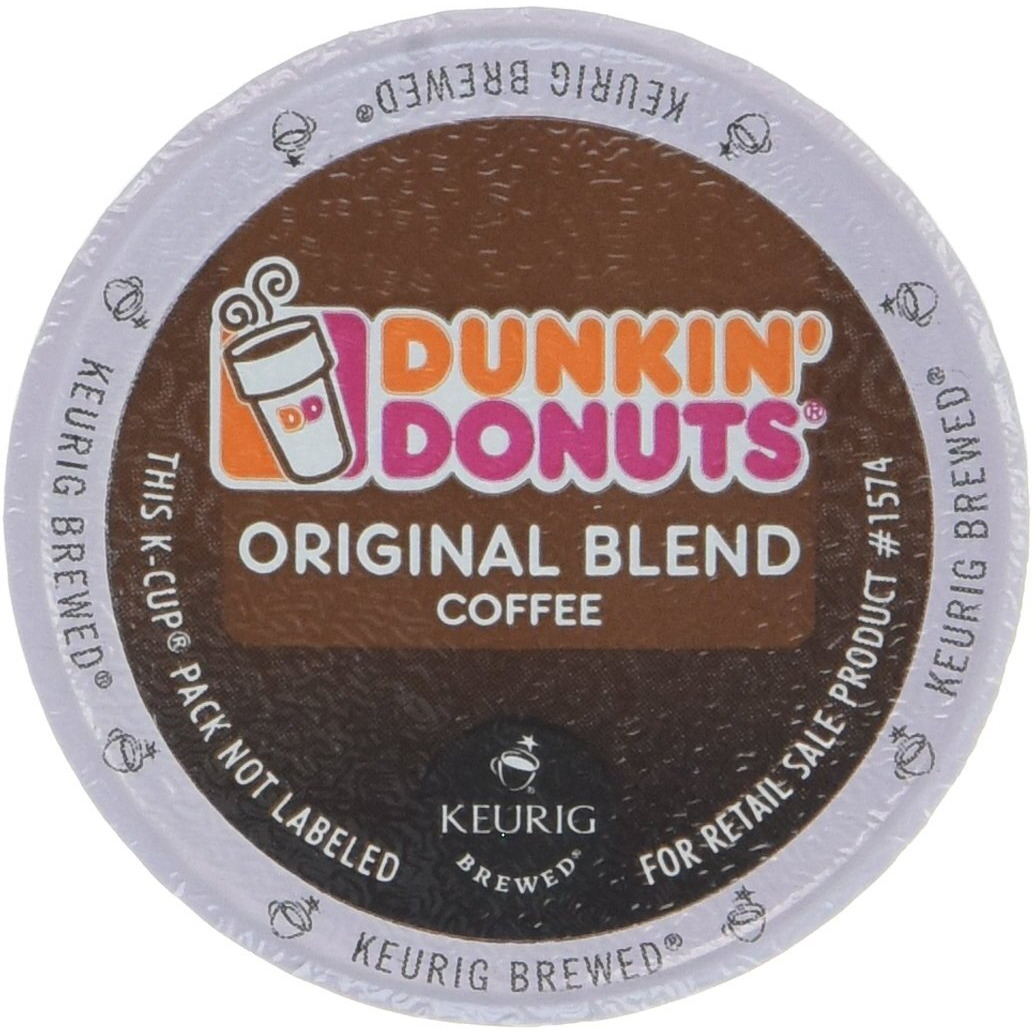 Dunkin' Donuts Original Blend Medium Roast Coffee, 12 K Cups For Keurig Makers