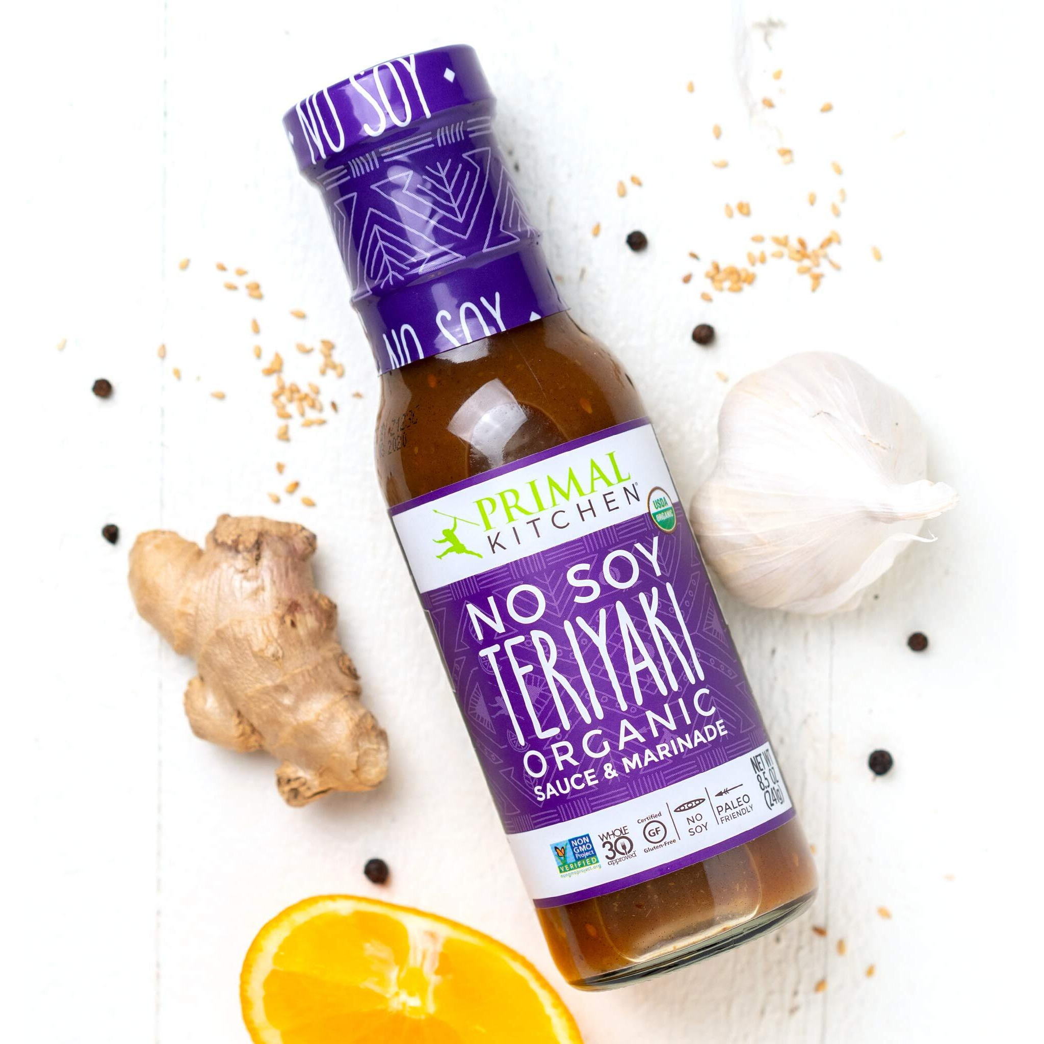 Primal Kitchen No Soy Teriyaki Sauce Variety 2-Pack, Made With Real Ingredients, Includes 1 Island Teriyaki & 1 Original Teriyaki