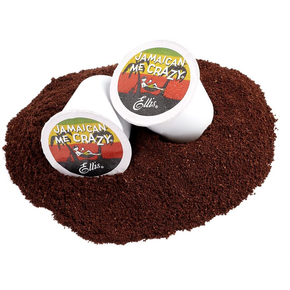 Ellis Coffee - Jamaican Me Crazy - Flavored Coffee - Single Serve Coffee Pods - For Use In Most K-Cups And Keurig 2.0 Brewers - 24 Coffee Pods