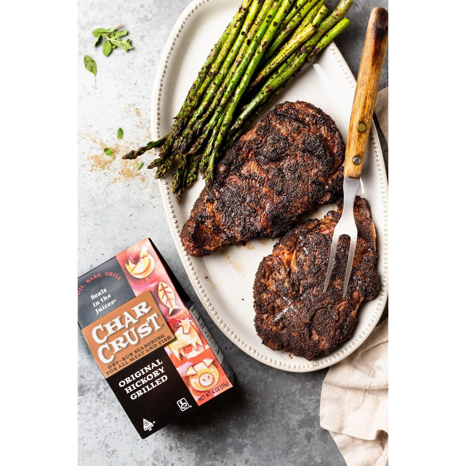 Char Crust Hickory Grill Rub - 4Oz