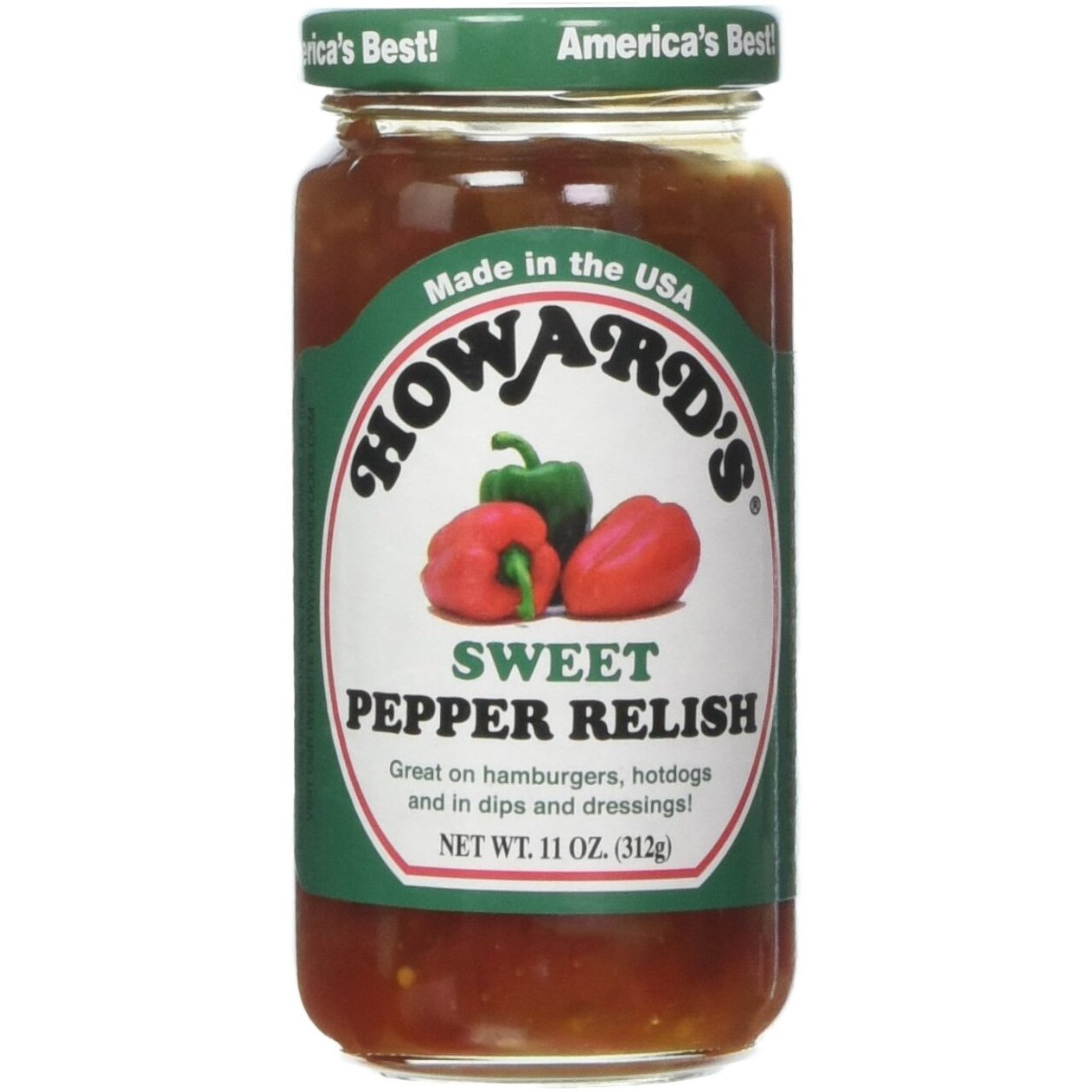 Howard's Sweet Pepper Relish,11 Oz (Pack Of 2)