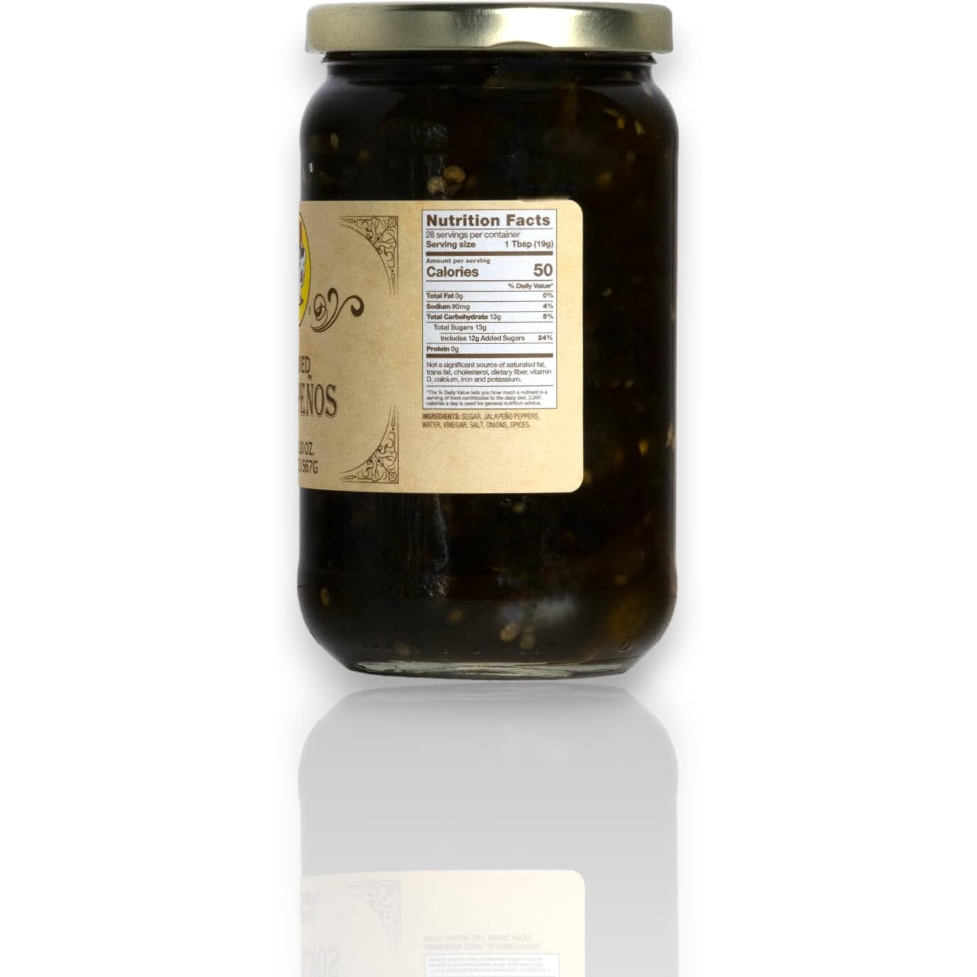 Buc-Ees Candied Jalapenos In A Resealable Jar, Gluten Free, 20 Ounces