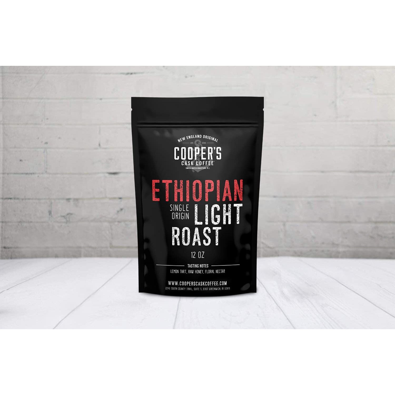 Ethiopian Bold Light Roast Coffee, Gourmet Single-Origin Coffee Beans From Ethiopia, Whole Bean, 12Oz Bag