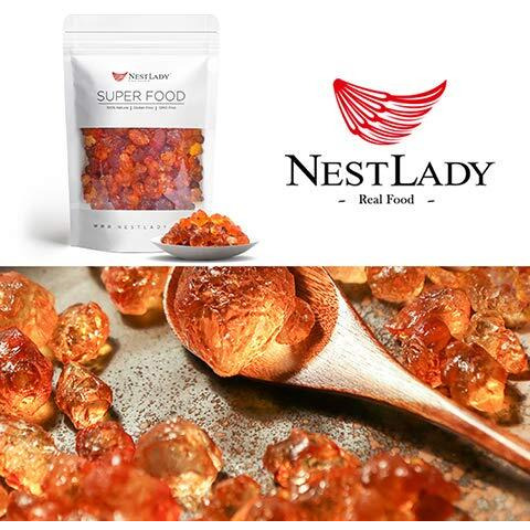 Nestlady Natural Wild Peach Gum Edible Peach Blossom Tears Tao Jiao   Food Additives Free 150G / 5.29Oz