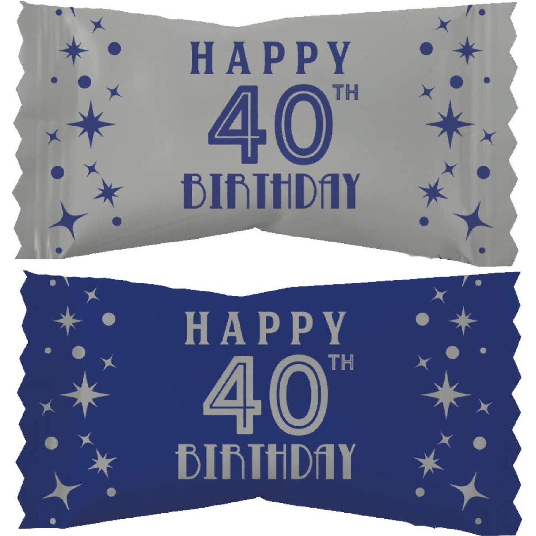 Party Sweets By Hospitality Mints 40Th Birthday Buttermints, 7-Ounce Bags (Pack Of 6)